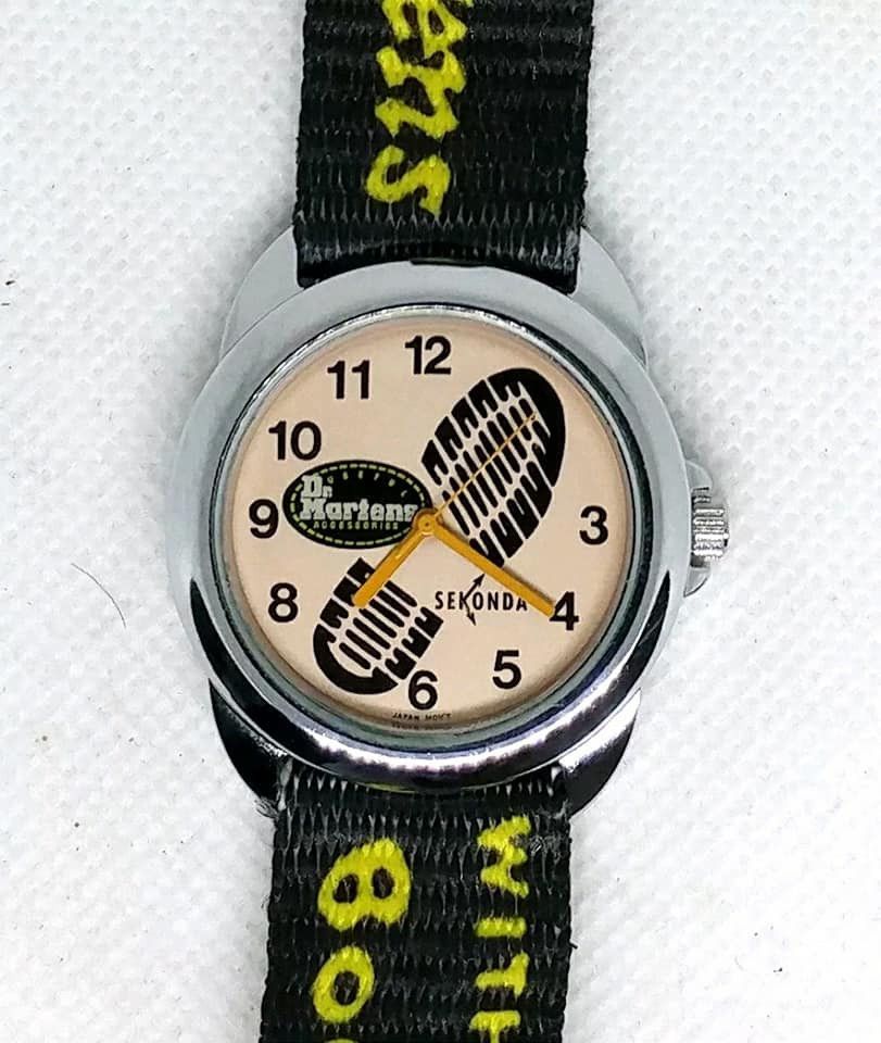 Rare Dr. Martens yellow face fashion watch