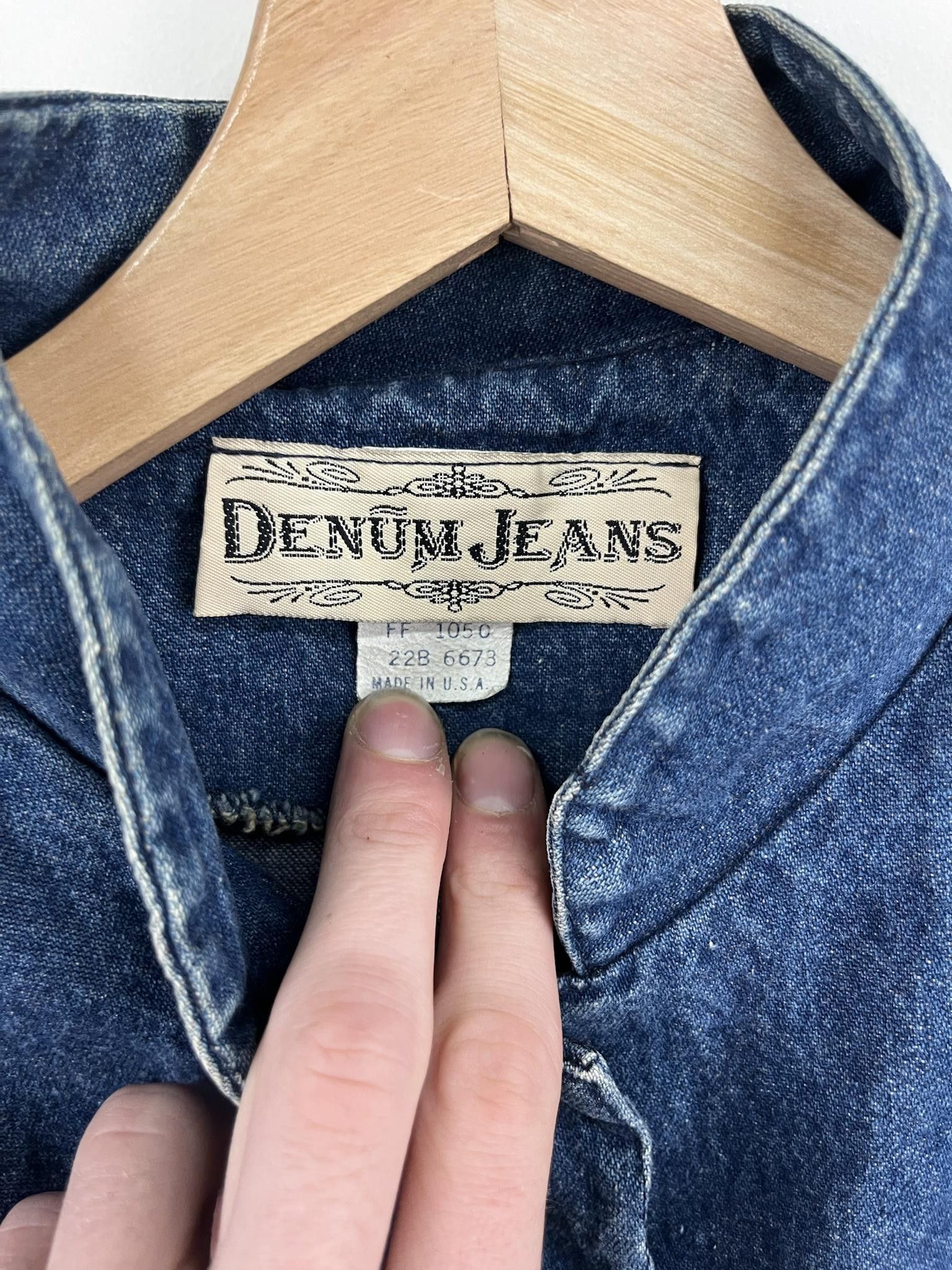 Vintage Vintage Denum Jeans Aztec With Tassles Denim Jacket Size US M / EU 48-50 / 2 - 2 Thumbnail