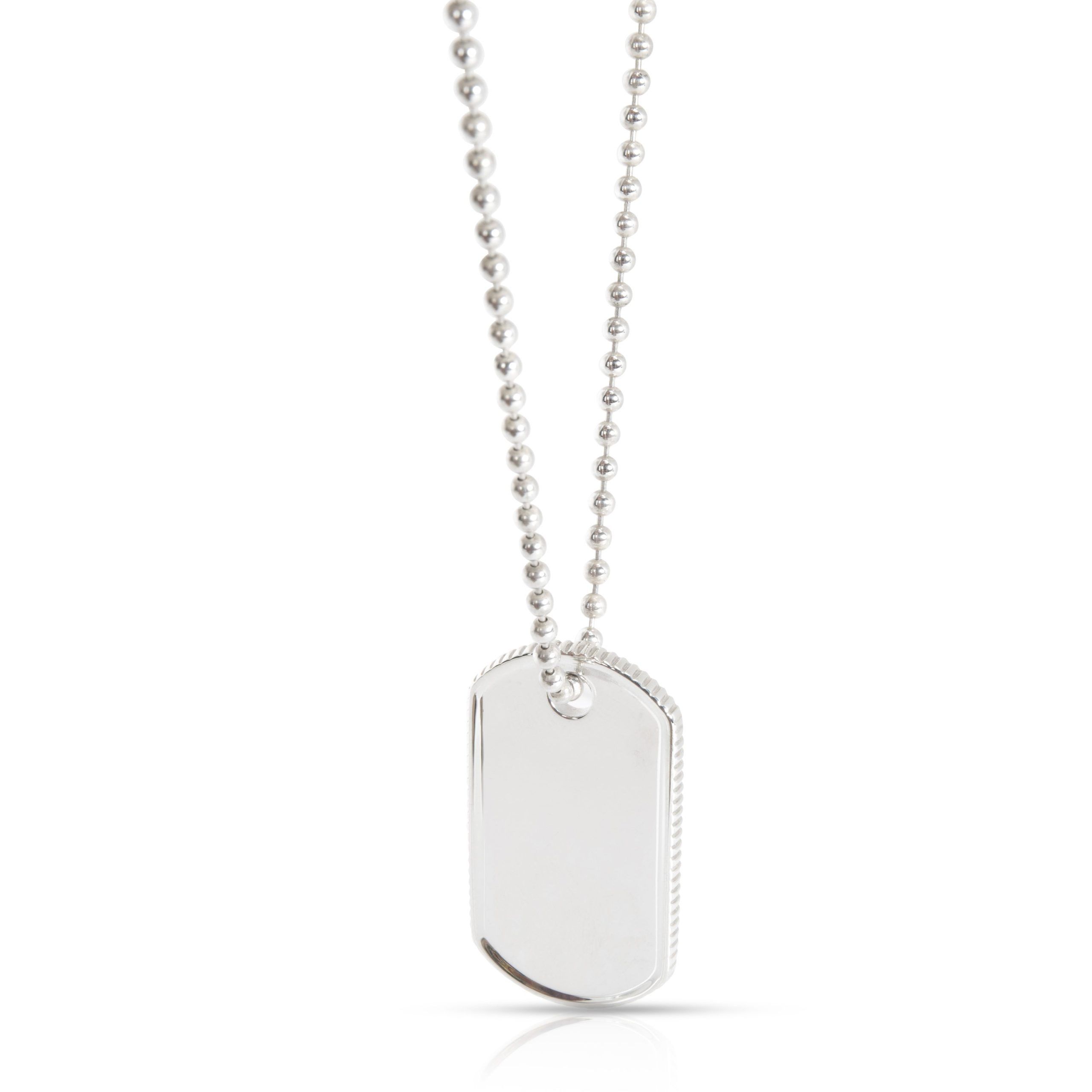 Tiffany & Co. Dog Tag Necklace in Sterling Silver