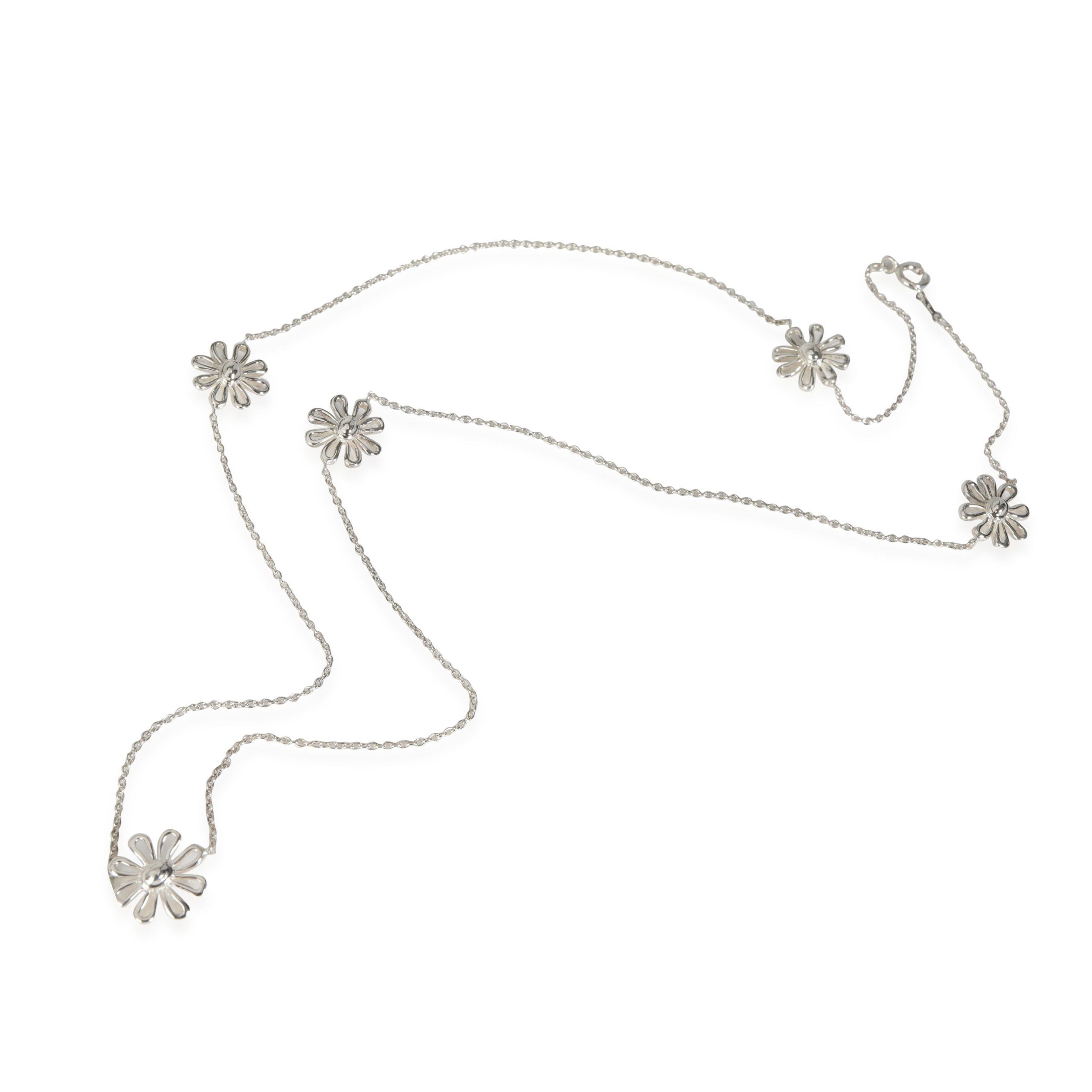 Tiffany & Co. Elsa Peretti Daisy Station Necklace in Sterling Silver