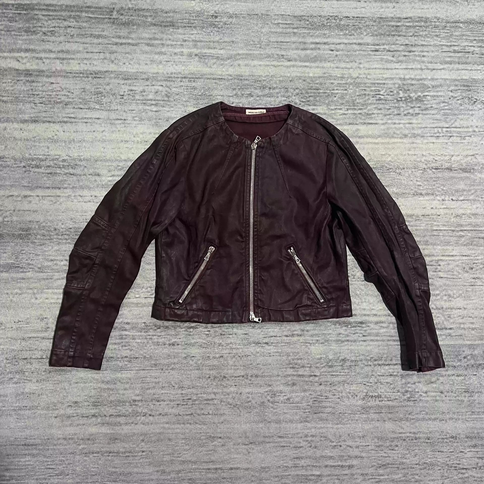 Dries Van Noten Dries Van Noten archive Class Wax Motorcycle Jacket Short Size US S / EU 44-46 / 1 - 2 Thumbnail