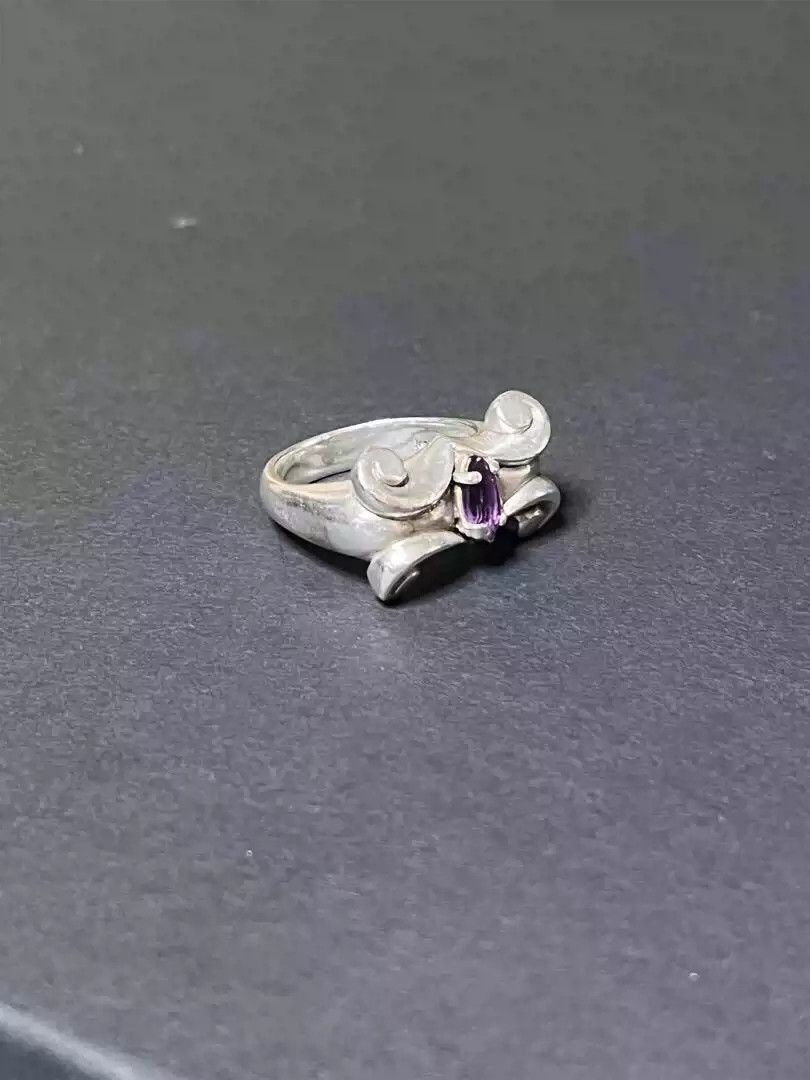 Jean Paul Gaultier Jean Paul Gaultier Amethyst Sterling Silver Ring Size ONE SIZE - 3 Thumbnail