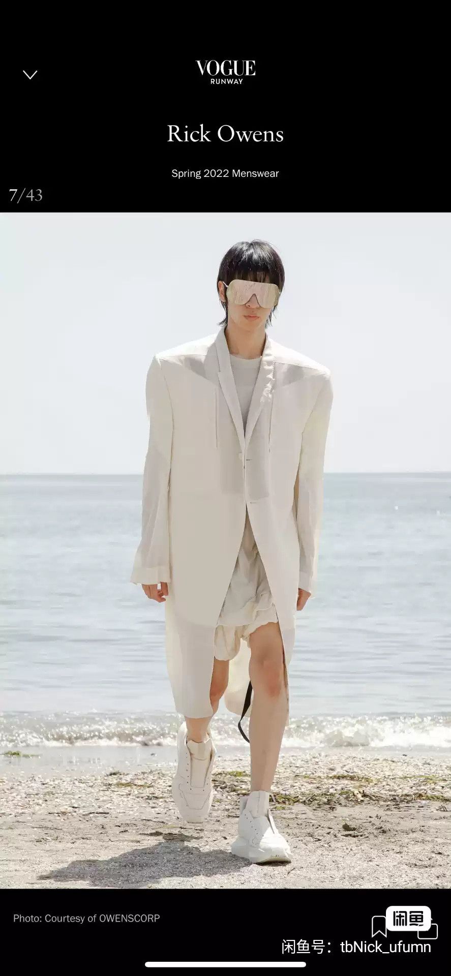 Rick Owens Rick Owens 22ss Show white Jumbo Tatlin Size US XL / EU 56 / 4 - 8 Thumbnail