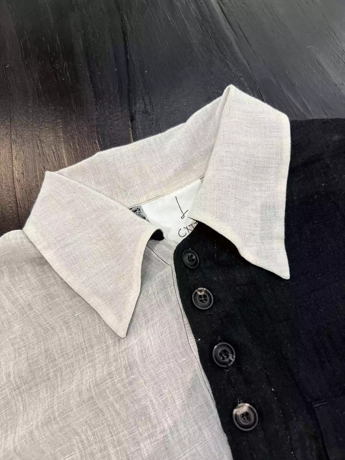 John Alexander Skelton John Alexander Skelton Black and white patchwork checkerboard shirt Size US S / EU 44-46 / 1 - 4 Thumbnail
