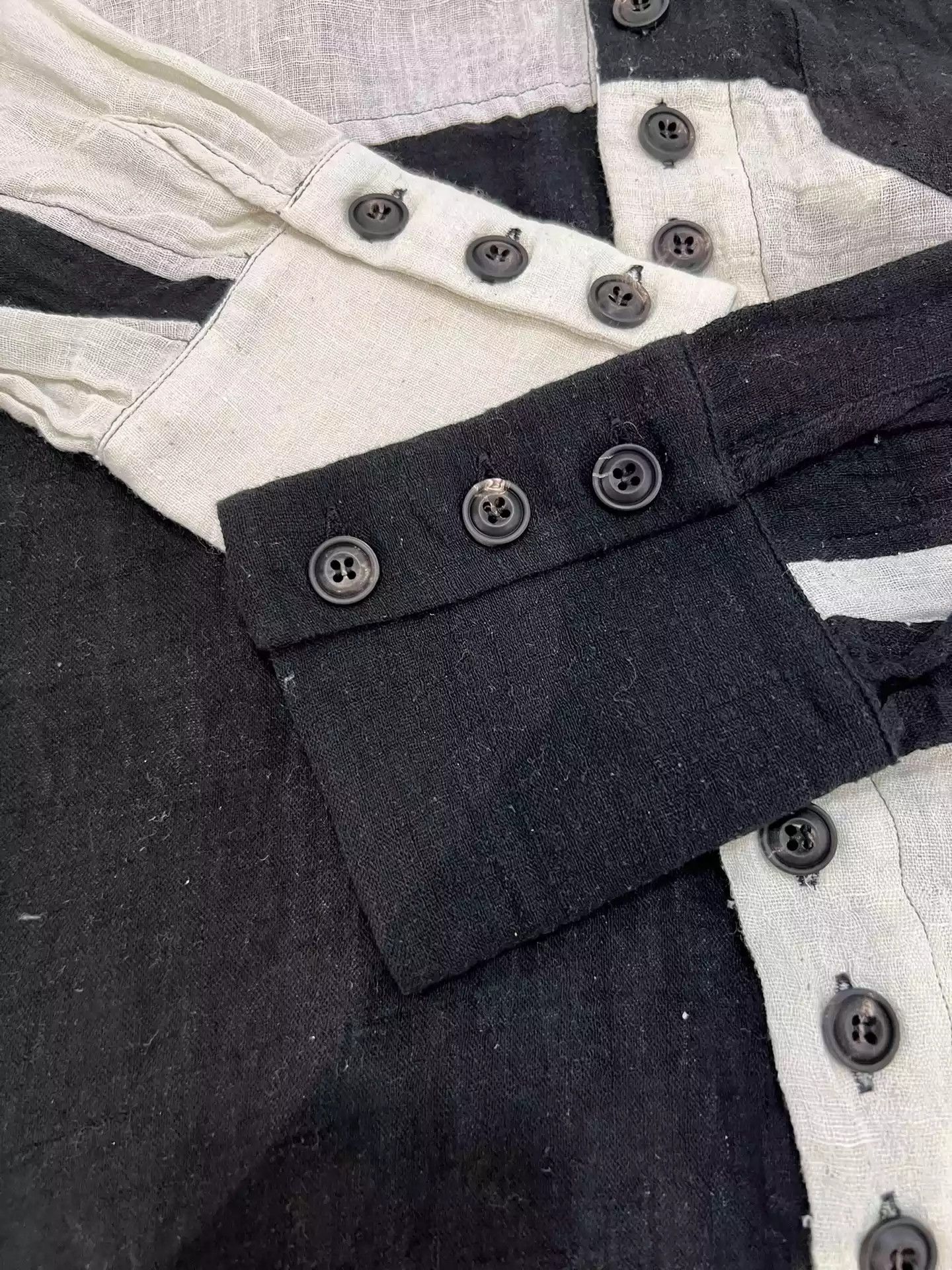 John Alexander Skelton John Alexander Skelton Black and white patchwork checkerboard shirt Size US S / EU 44-46 / 1 - 5 Thumbnail