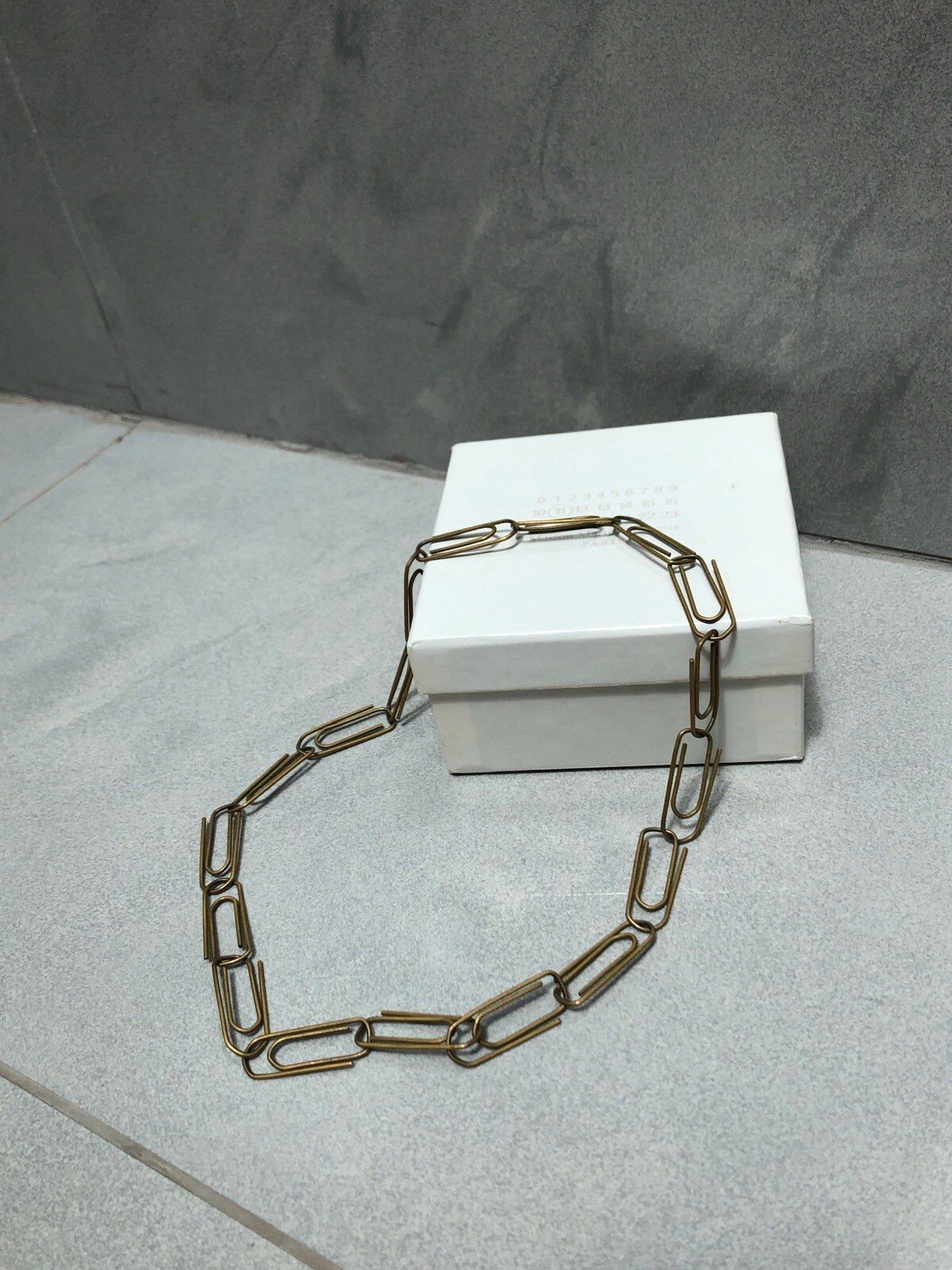 Maison Margiela A/W 07 Gold-toned Brass “Paper Clip” Necklace Size ONE SIZE - 2 Preview