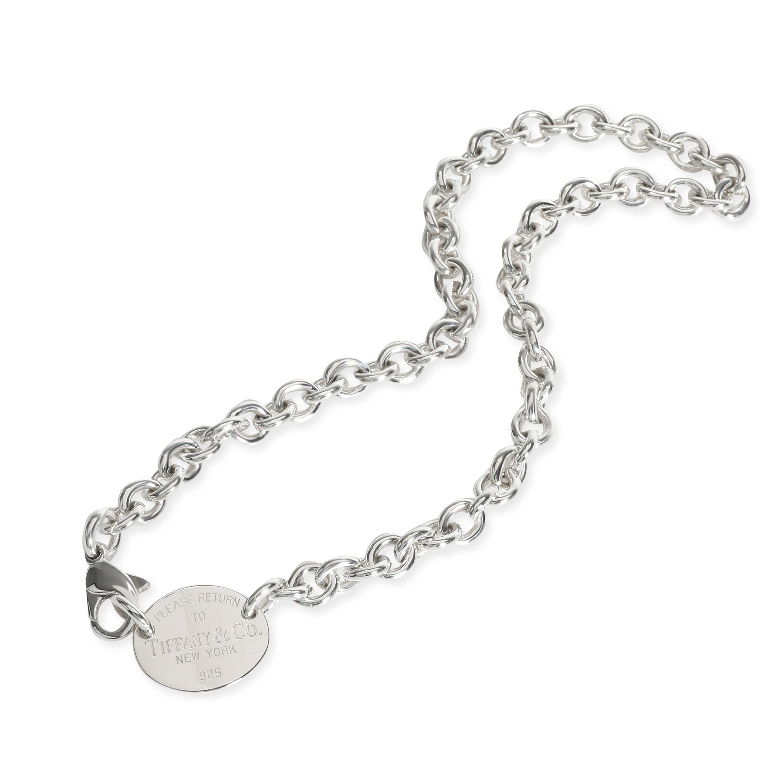 Tiffany Oval Return to Tiffany Choker Necklace in Sterling