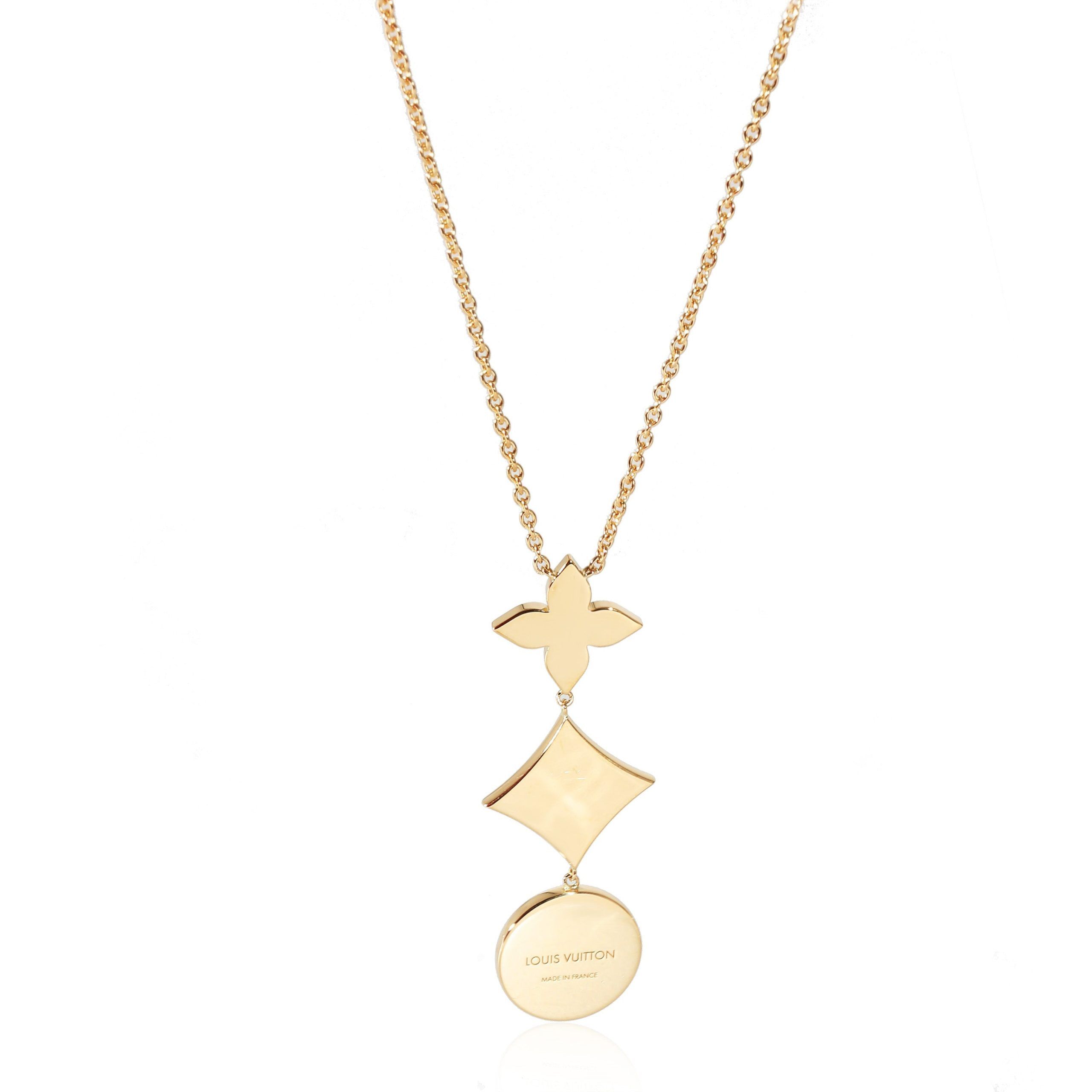 Louis Vuitton Color Blossom Necklace in 18K Yellow Gold 0.02 CTW