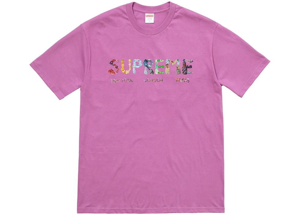 Supreme Supreme Rocks Tee Light Purple | Grailed