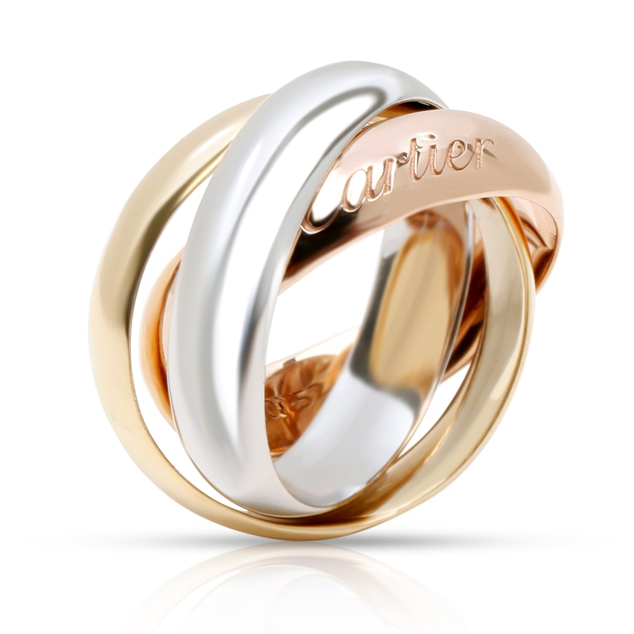 Cartier Trinity Large Model Ring in 18K Yellow, White Rose Gold