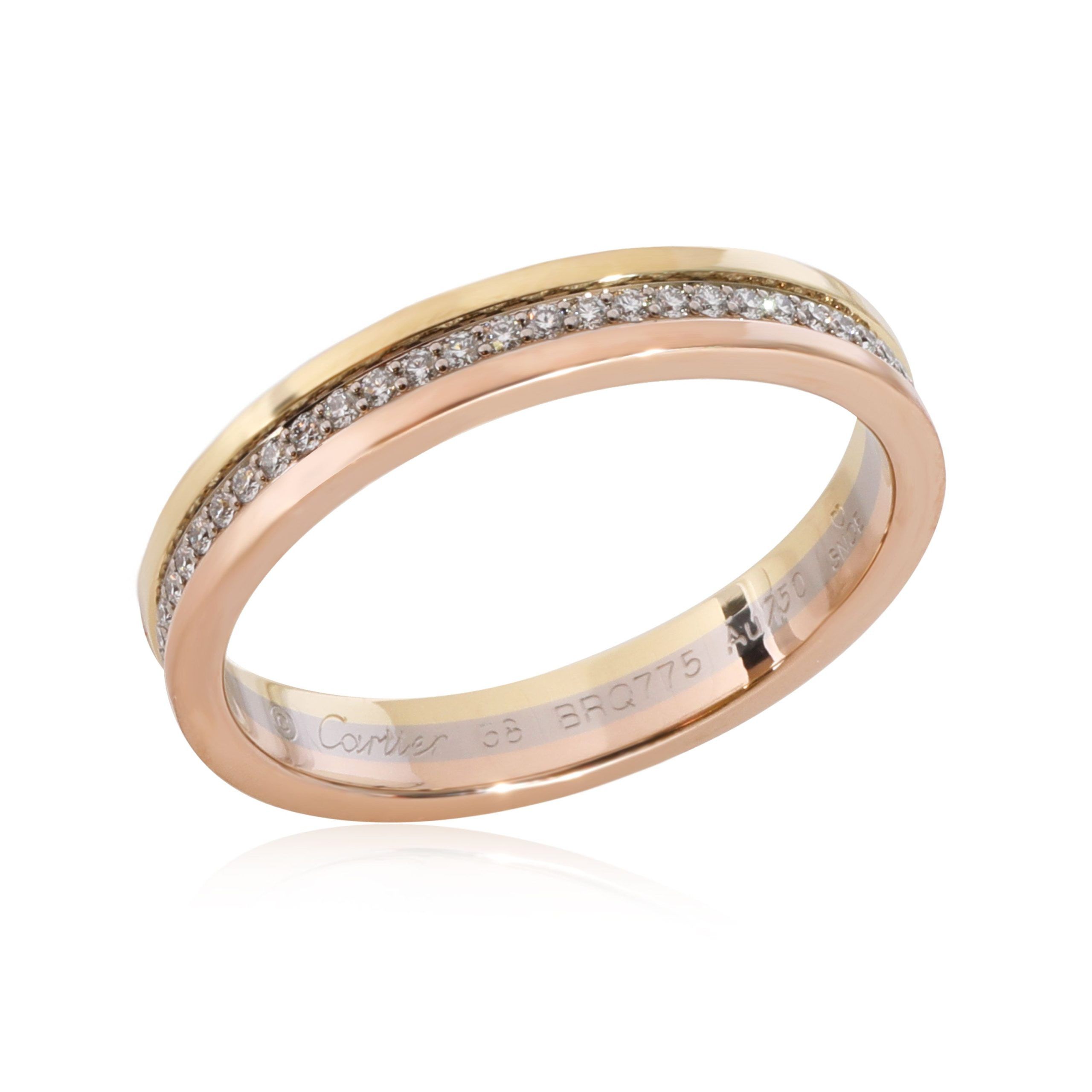 Cartier Vendome Louis Cartier Wedding Band in 18k Tone Gold CTW