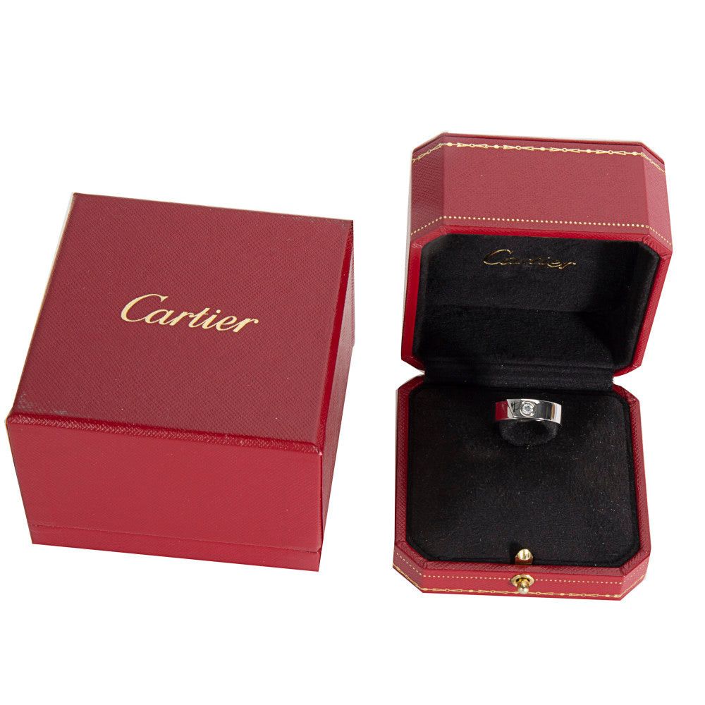 Cartier Diamond Love Ring in 18K White Gold ( 0.06 CTW )