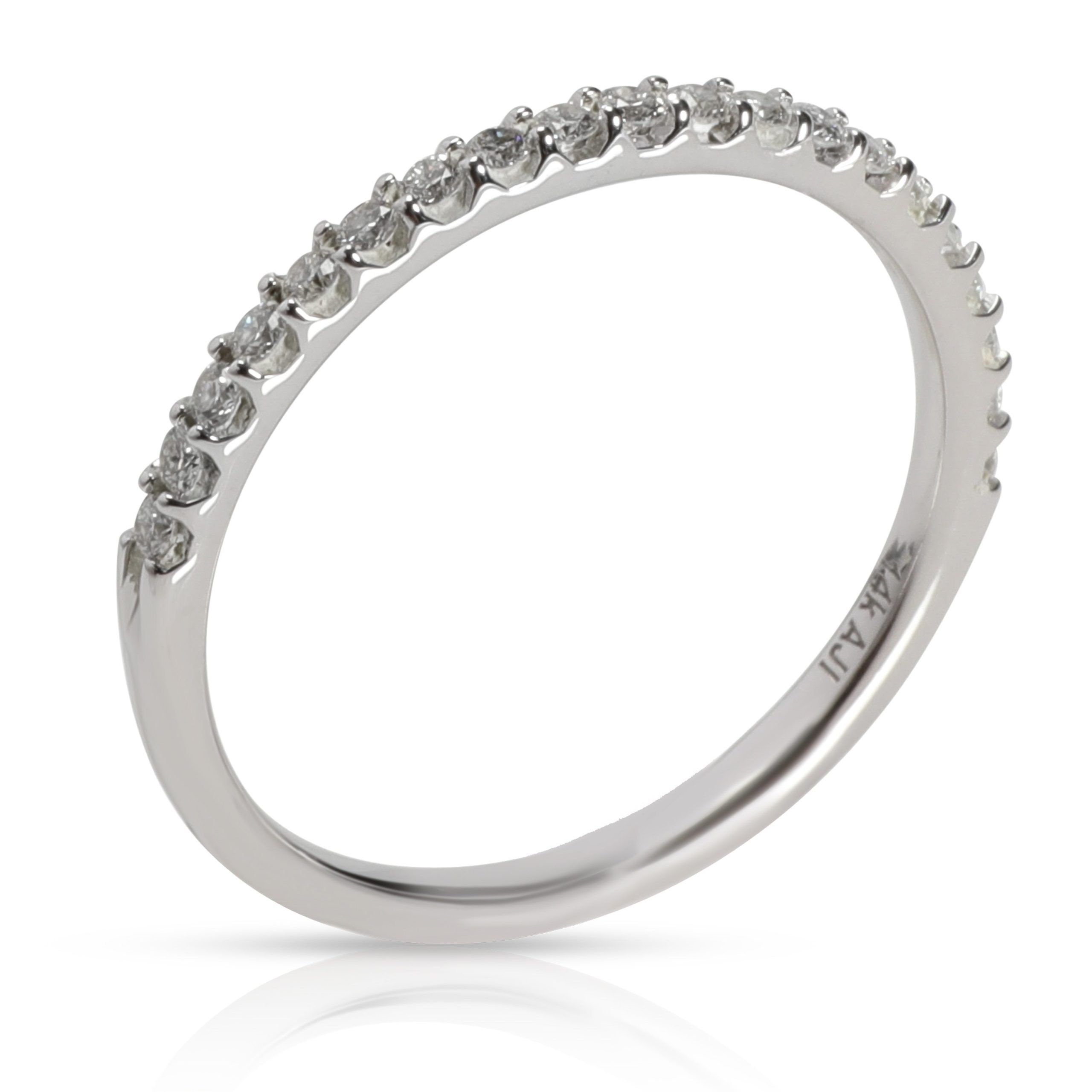 Tiffany & Co. Micro Pave Diamond Wedding Band in 14K White Gold 0.20 ...