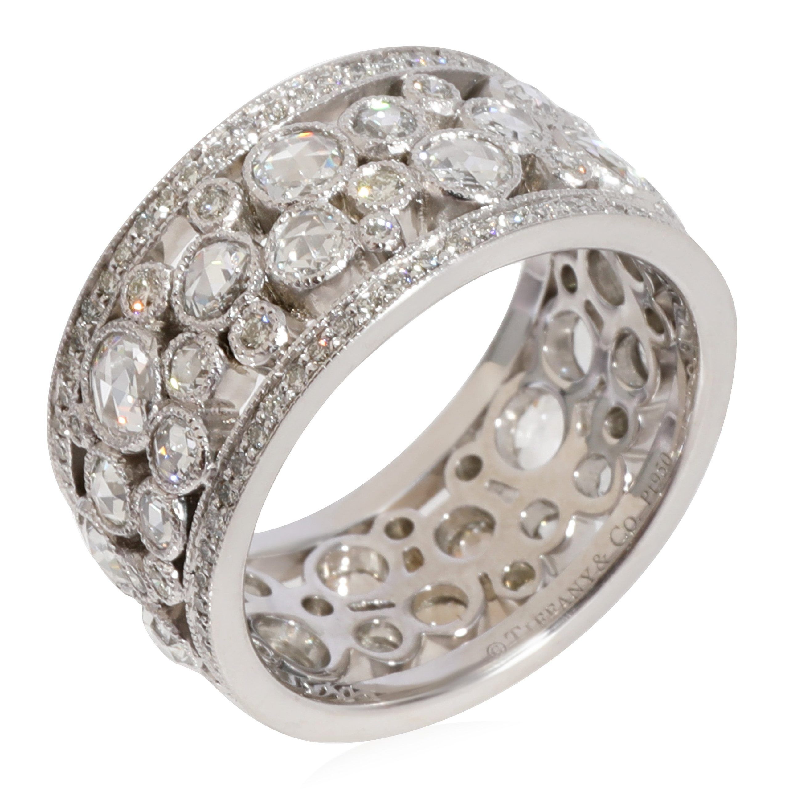 Tiffany Cobblestone Diamond Band in Platinum CTW