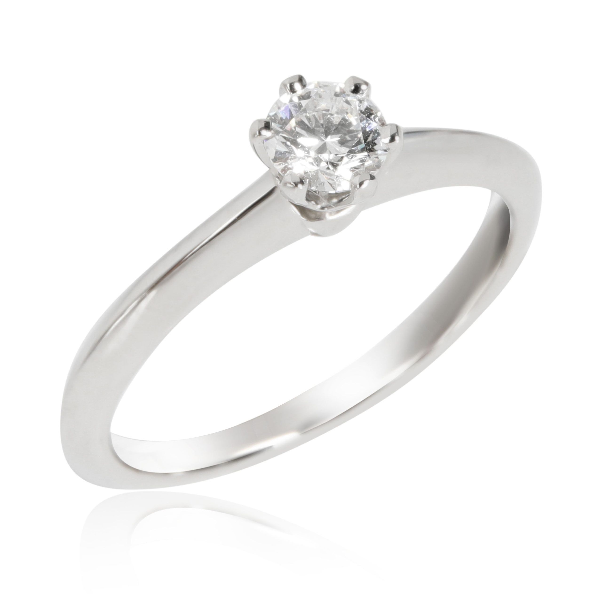 Tiffany & Co. Diamond Solitaire Ring in Platinum G VS1 0.23 CTW
