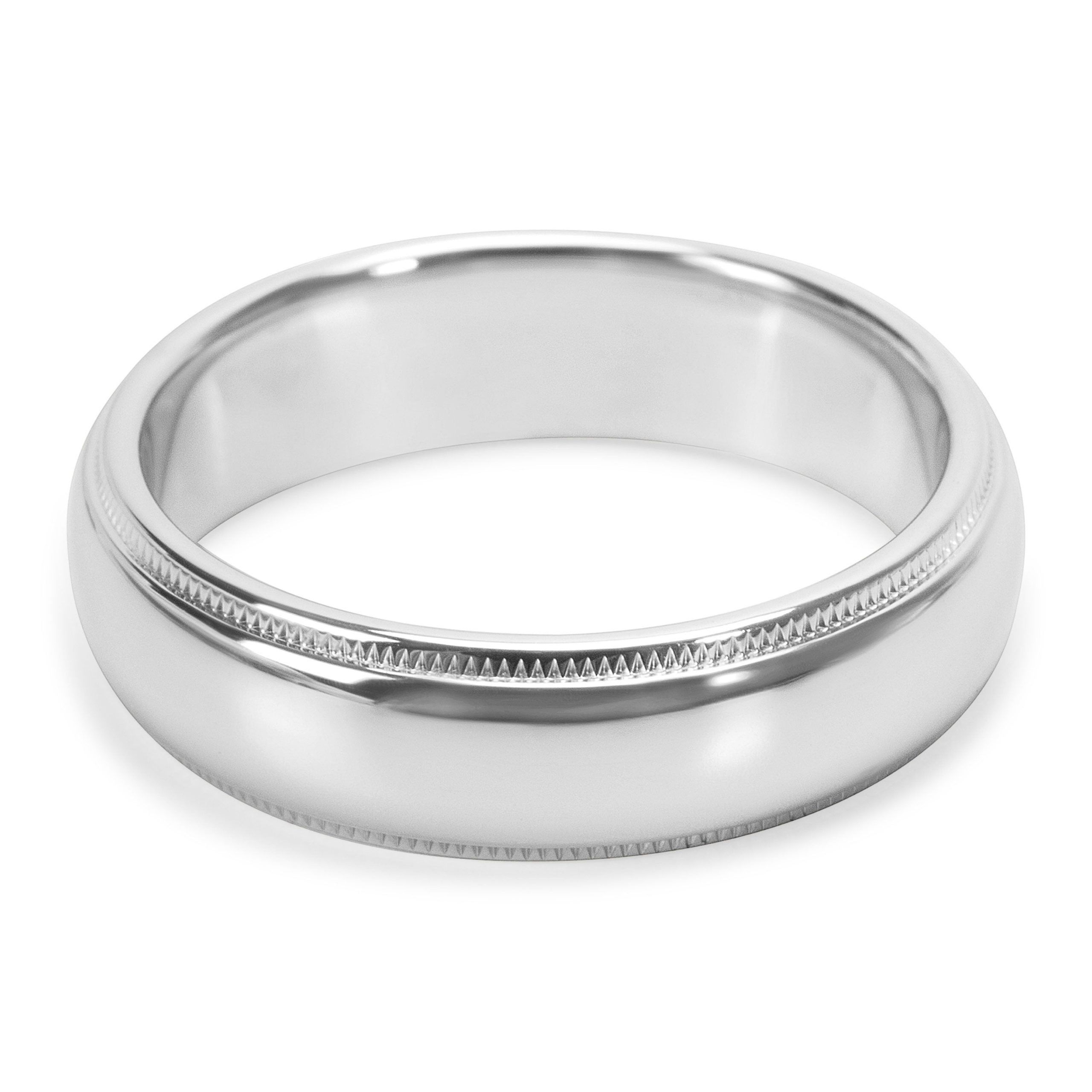 Tiffany Milgrain Wedding Band in Platinum 6mm