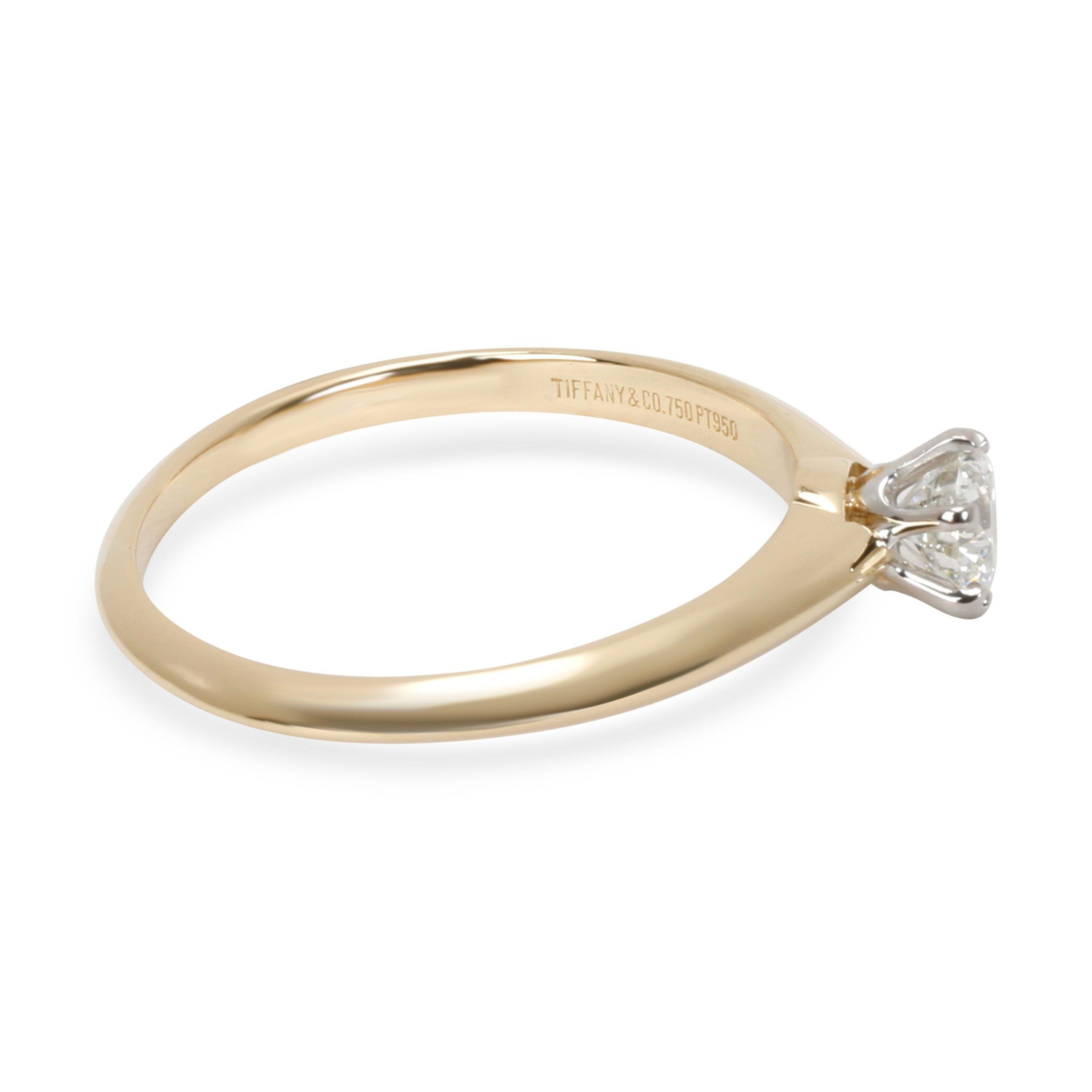 Tiffany & Co. Tiffany & Co. Solitaire Diamond Engagement Ring in 18K Gold I VVS2 0.41CTW Size ONE SIZE - 2 Preview