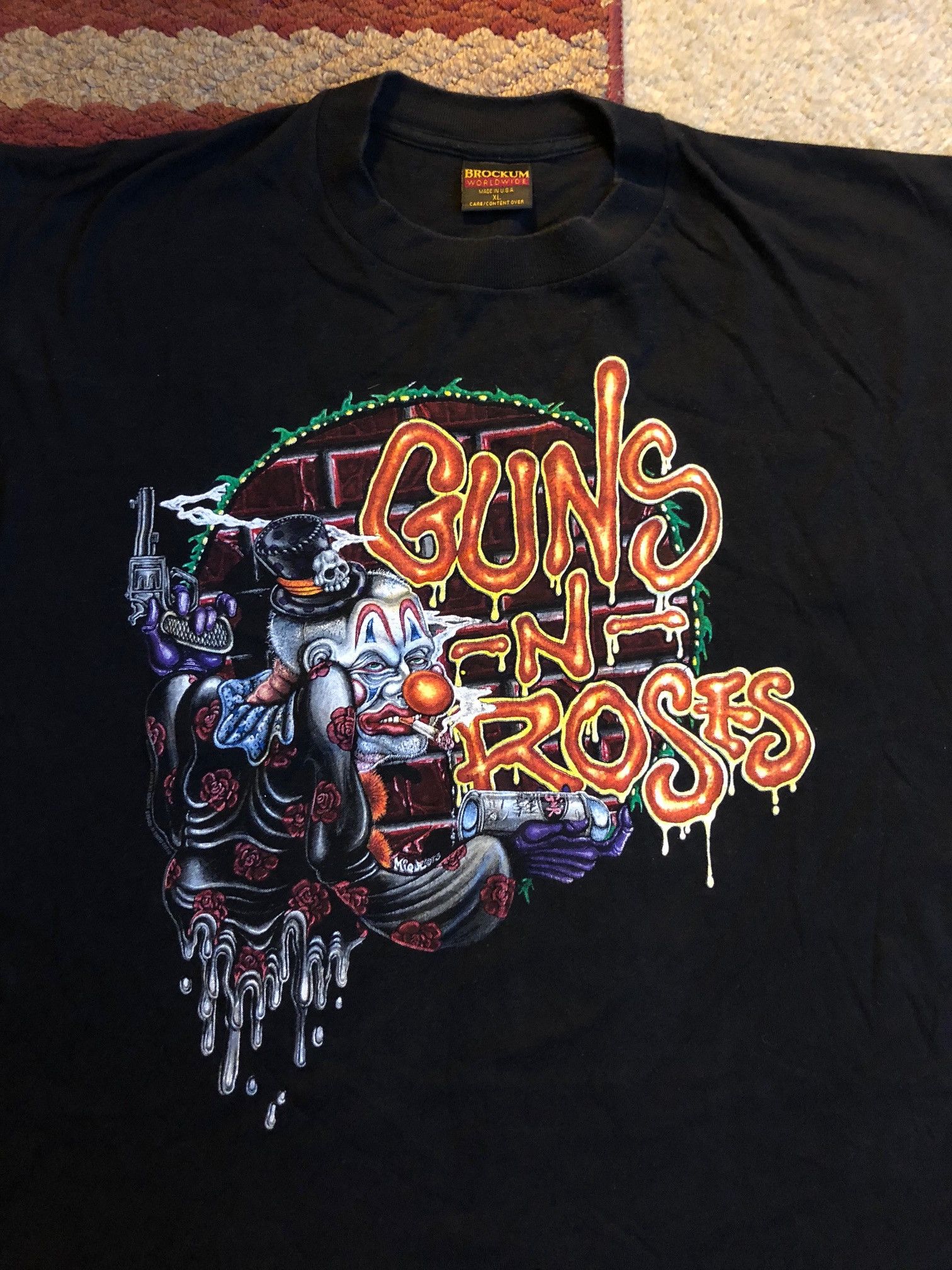 Brockum VERY RARE VINTAGE GUNS N ROSES SHIRT 1993 USE YOUR