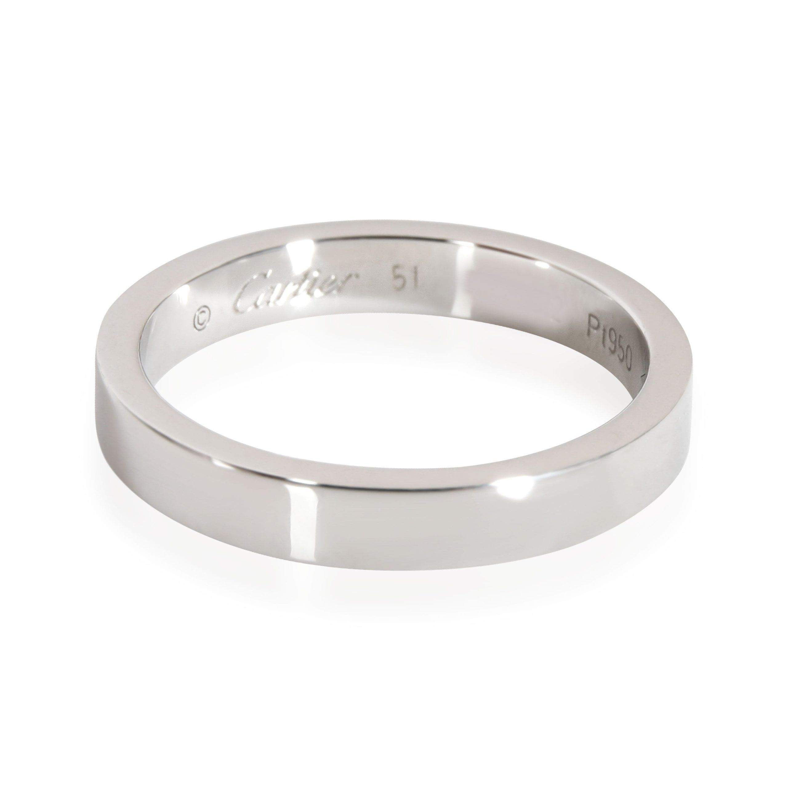 Cartier C de Cartier Wedding Band in Platinum