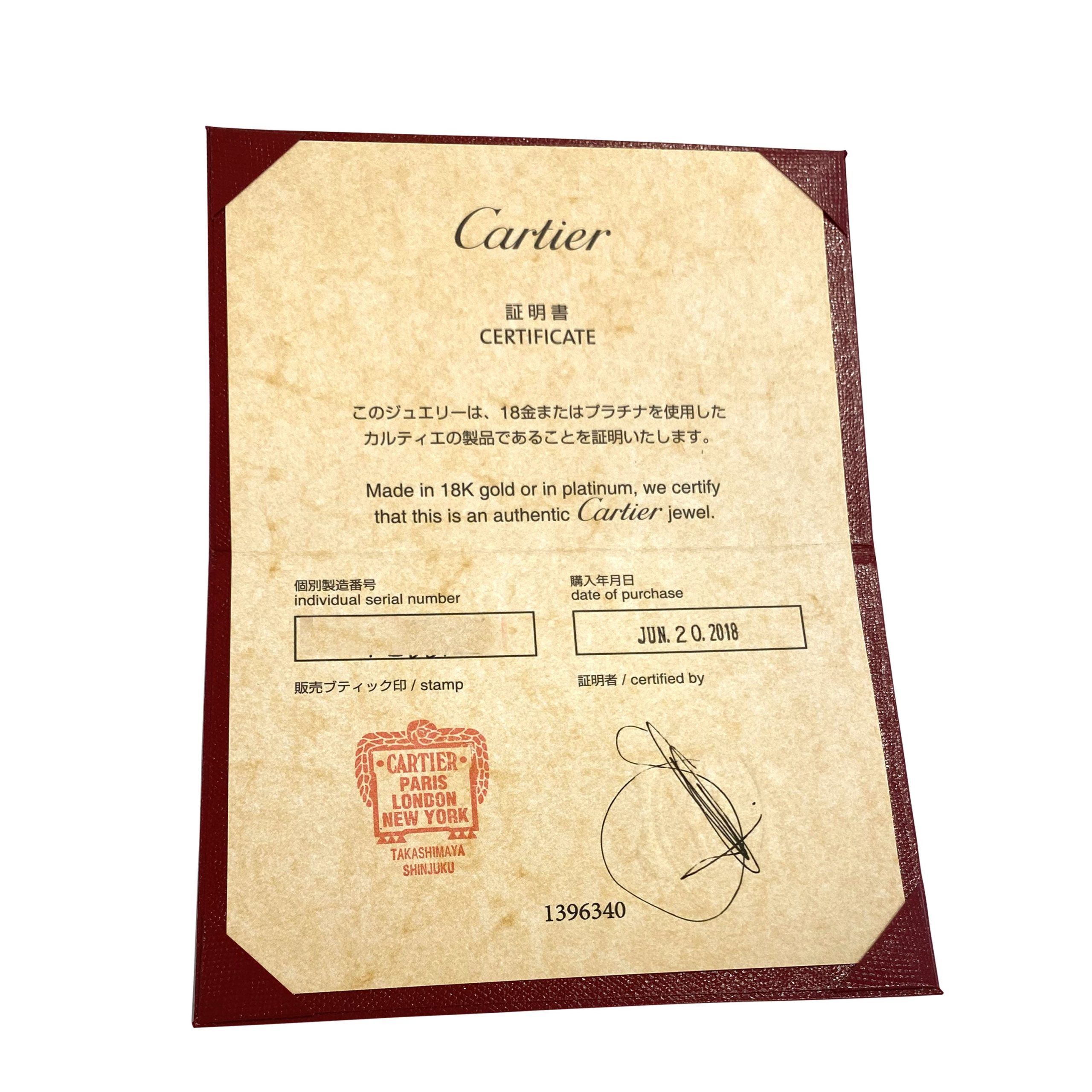 Cartier C de Cartier Wedding Band in Platinum