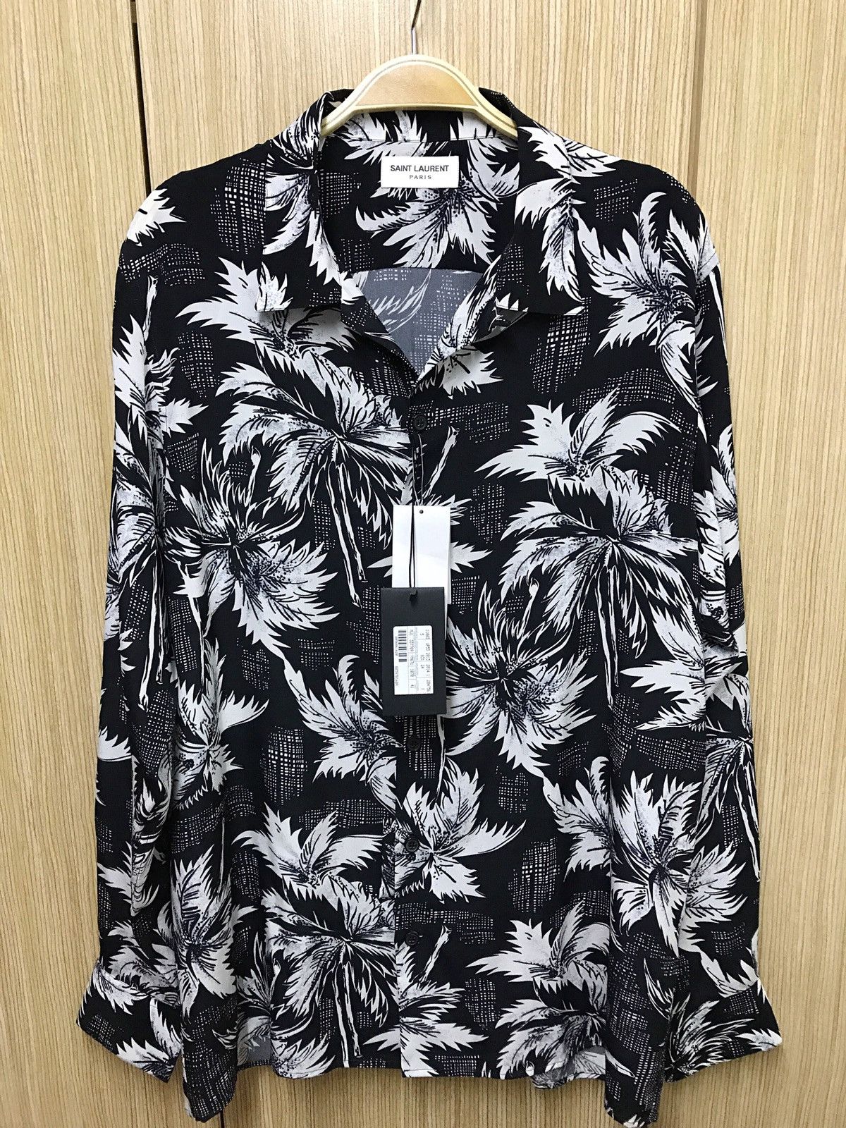 Saint Laurent Paris RARE SS14 Silk Hawaiian Shirt | Grailed