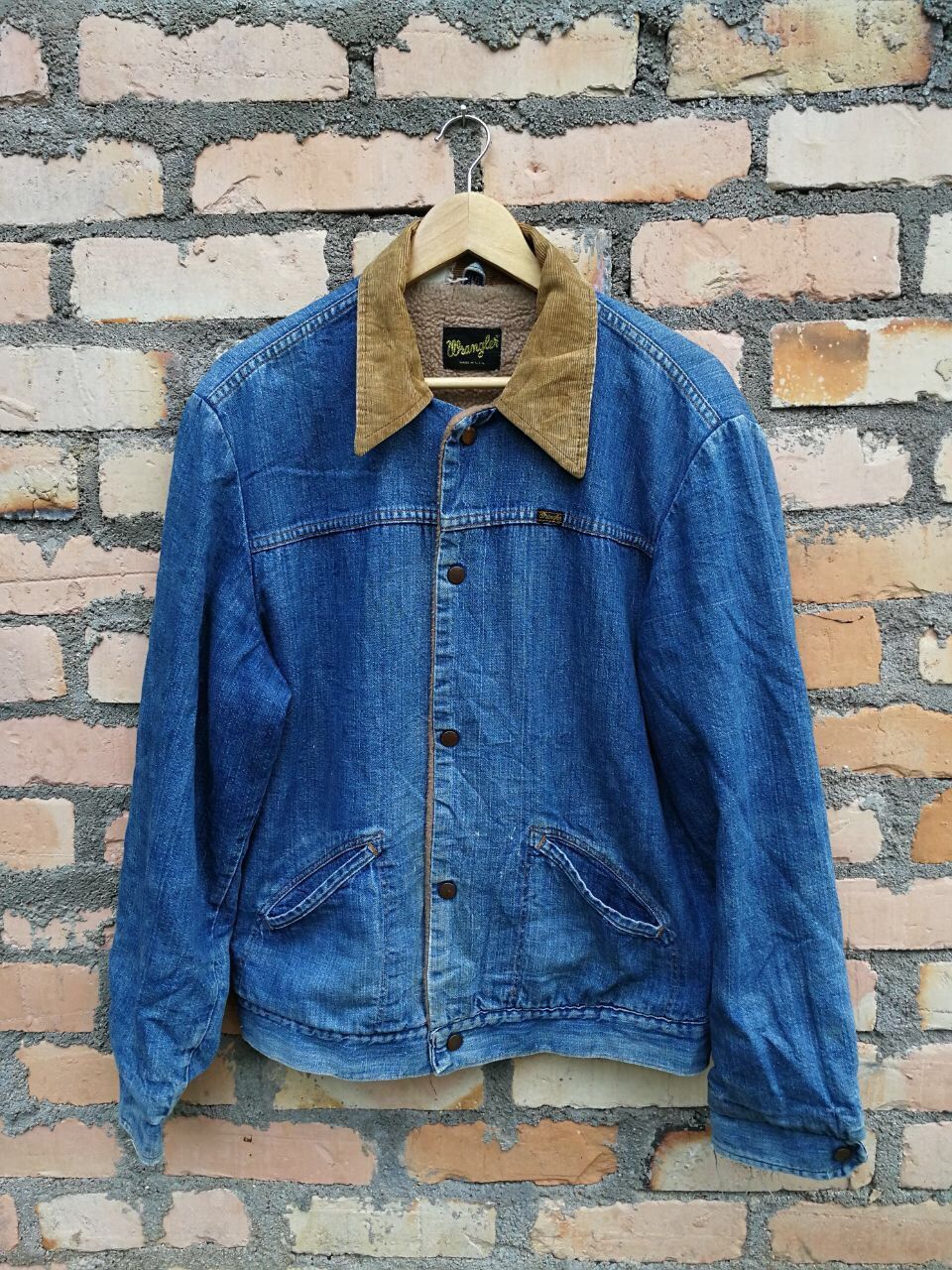 Wrangler TRULY vintage 70s Wrangler blanket jacket denim made in usa Size US L / EU 52-54 / 3 - 1 Thumbnail