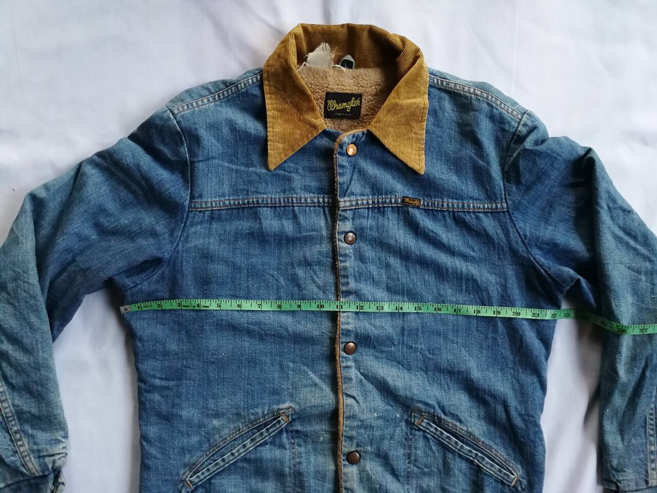 Wrangler TRULY vintage 70s Wrangler blanket jacket denim made in usa Size US L / EU 52-54 / 3 - 8 Thumbnail