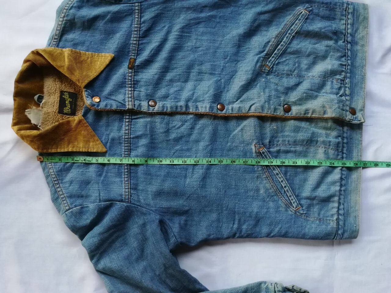 Wrangler TRULY vintage 70s Wrangler blanket jacket denim made in usa Size US L / EU 52-54 / 3 - 9 Thumbnail