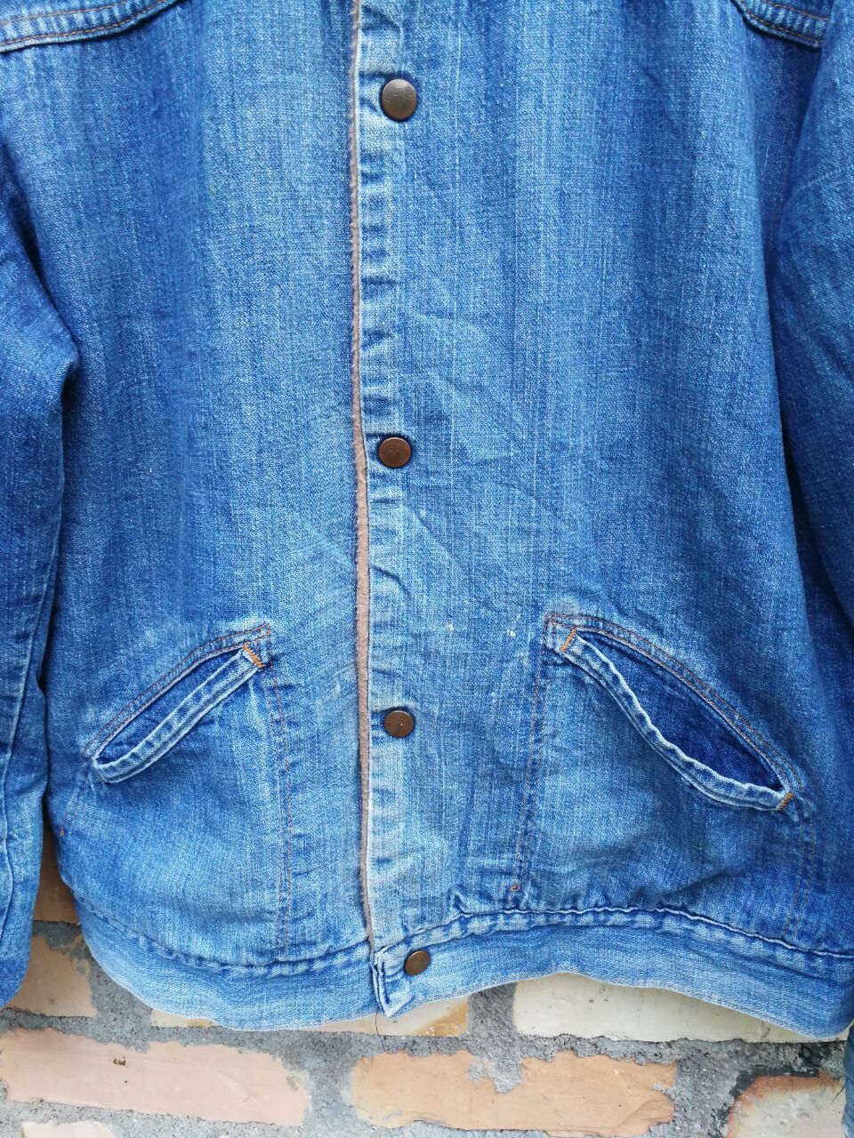 Wrangler TRULY vintage 70s Wrangler blanket jacket denim made in usa Size US L / EU 52-54 / 3 - 4 Thumbnail