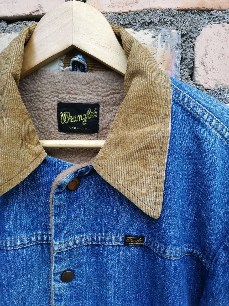 Wrangler TRULY vintage 70s Wrangler blanket jacket denim made in usa Size US L / EU 52-54 / 3 - 3 Thumbnail