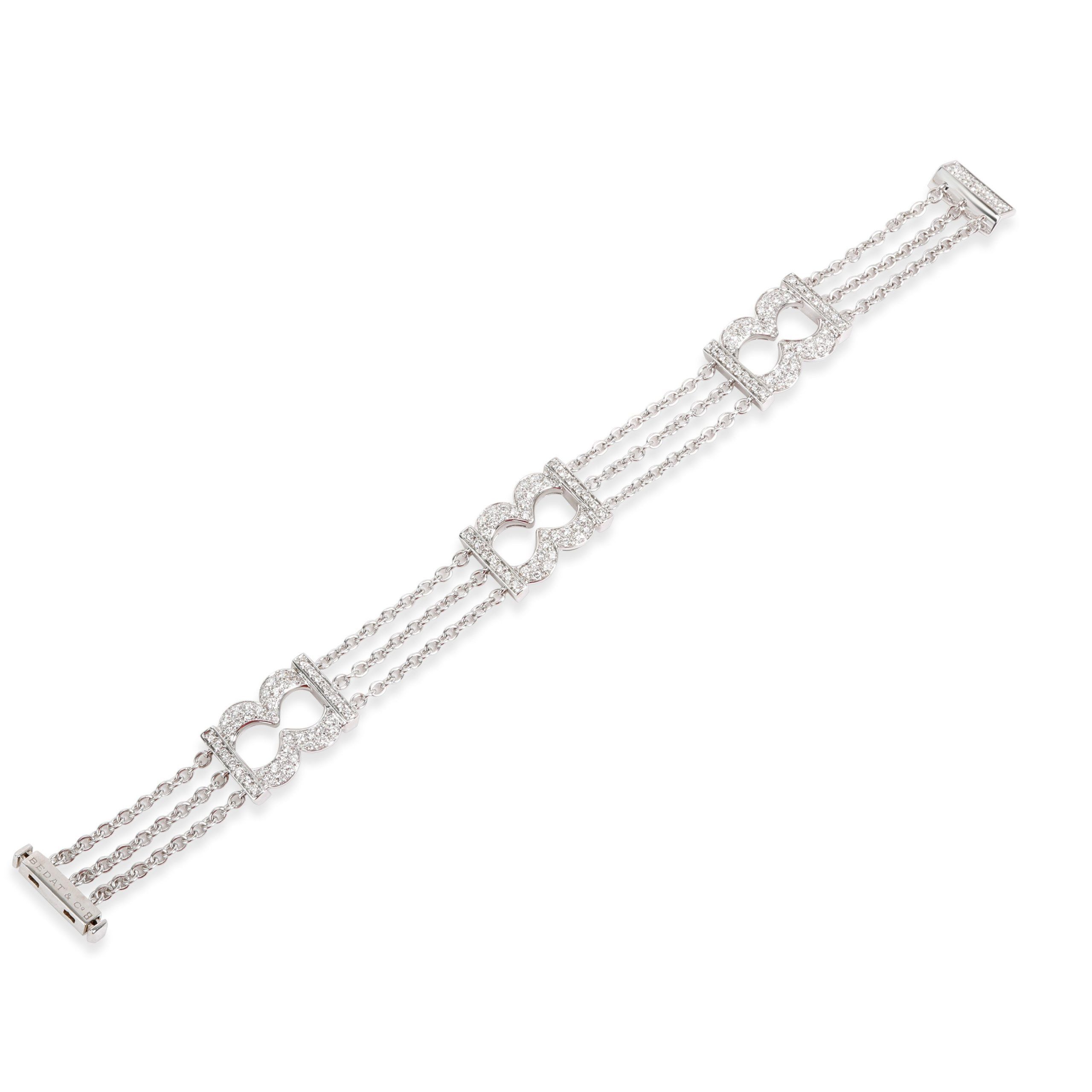 Bedat and Co. Orianne Collins Diamond Bracelet in 18K White Gold 1.5 CTW
