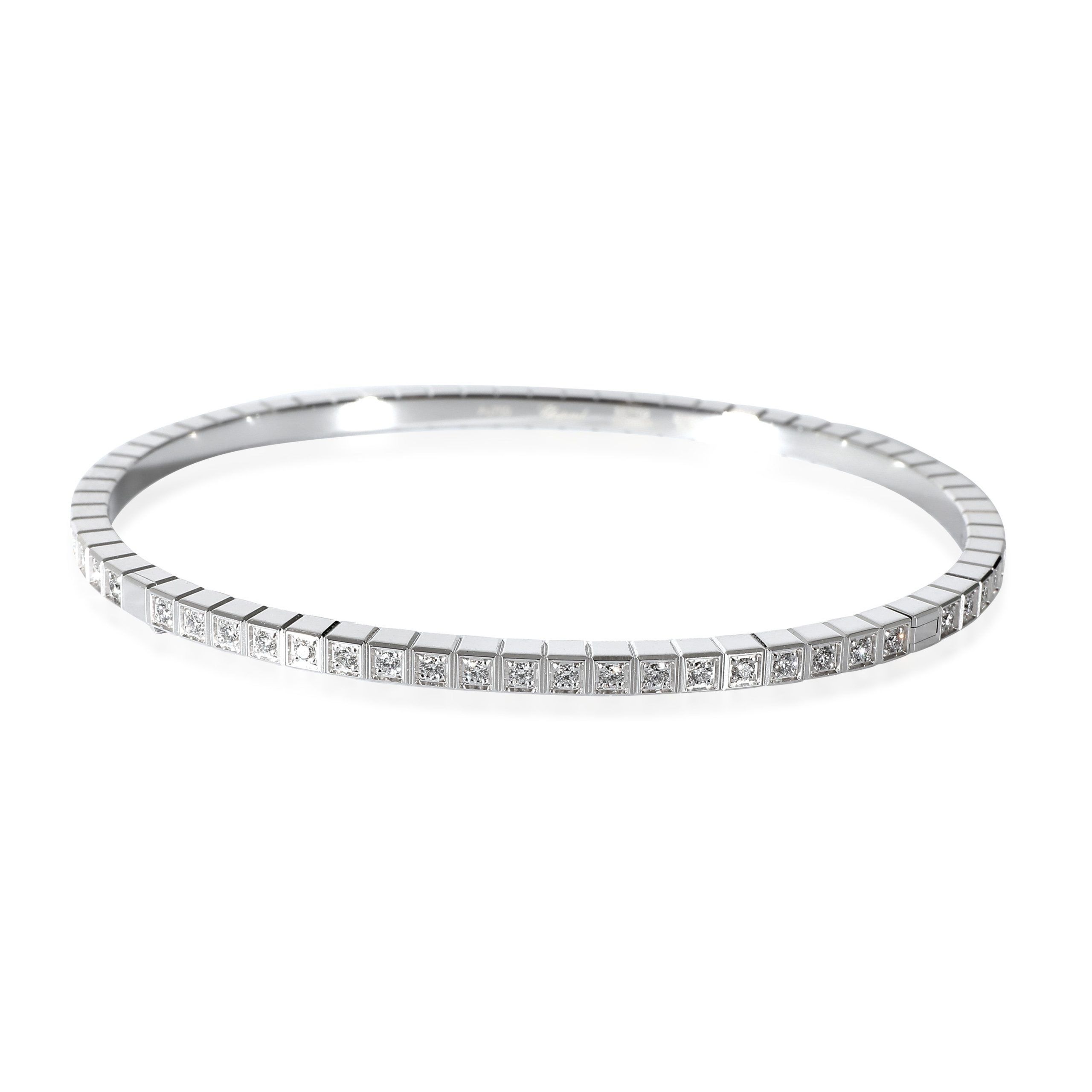 Chopard Ice Cube Eternity Diamond Bracelet in 18k White Gold 0.64 CTW