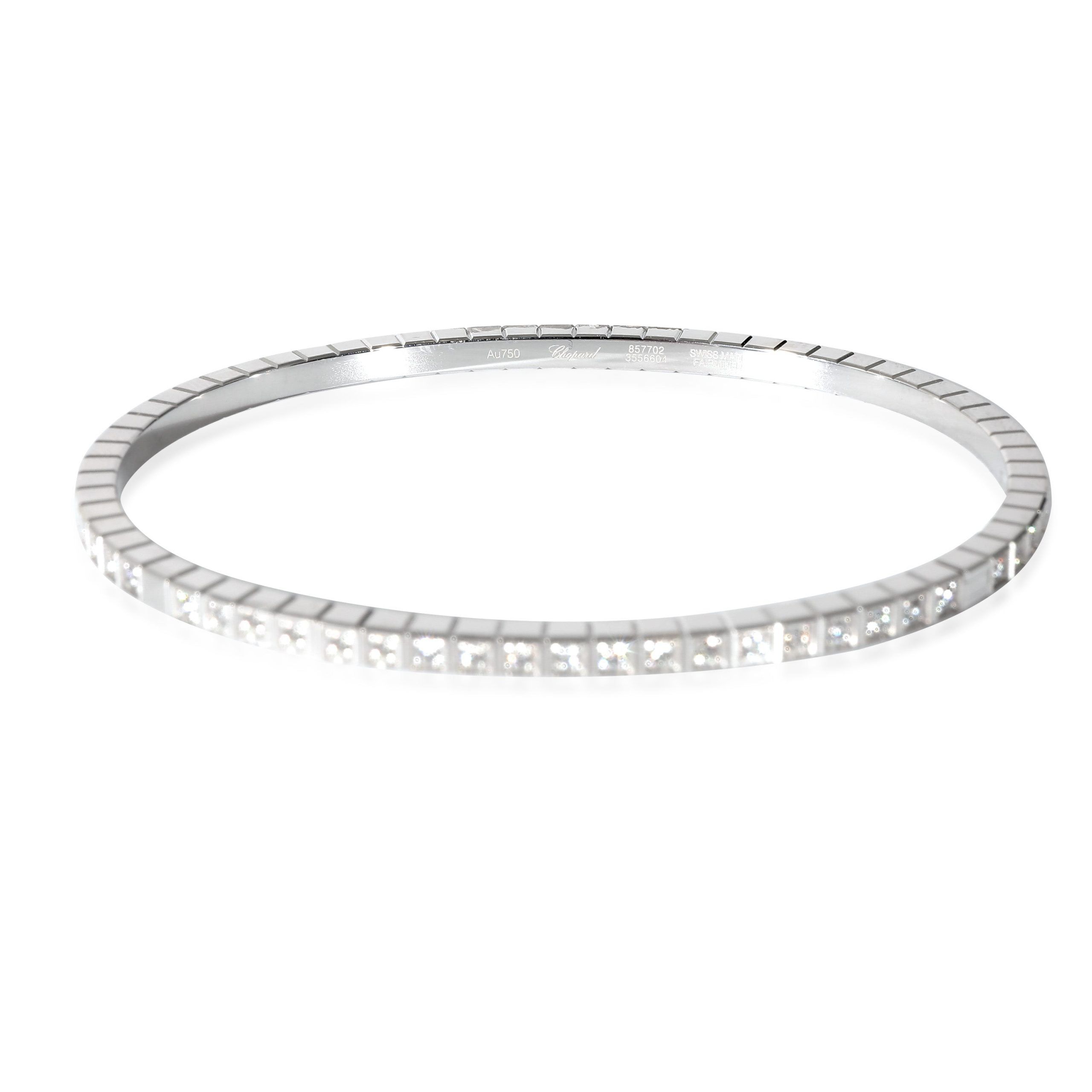 Chopard Ice Cube Eternity Diamond Bracelet in 18k White Gold 0.64 CTW