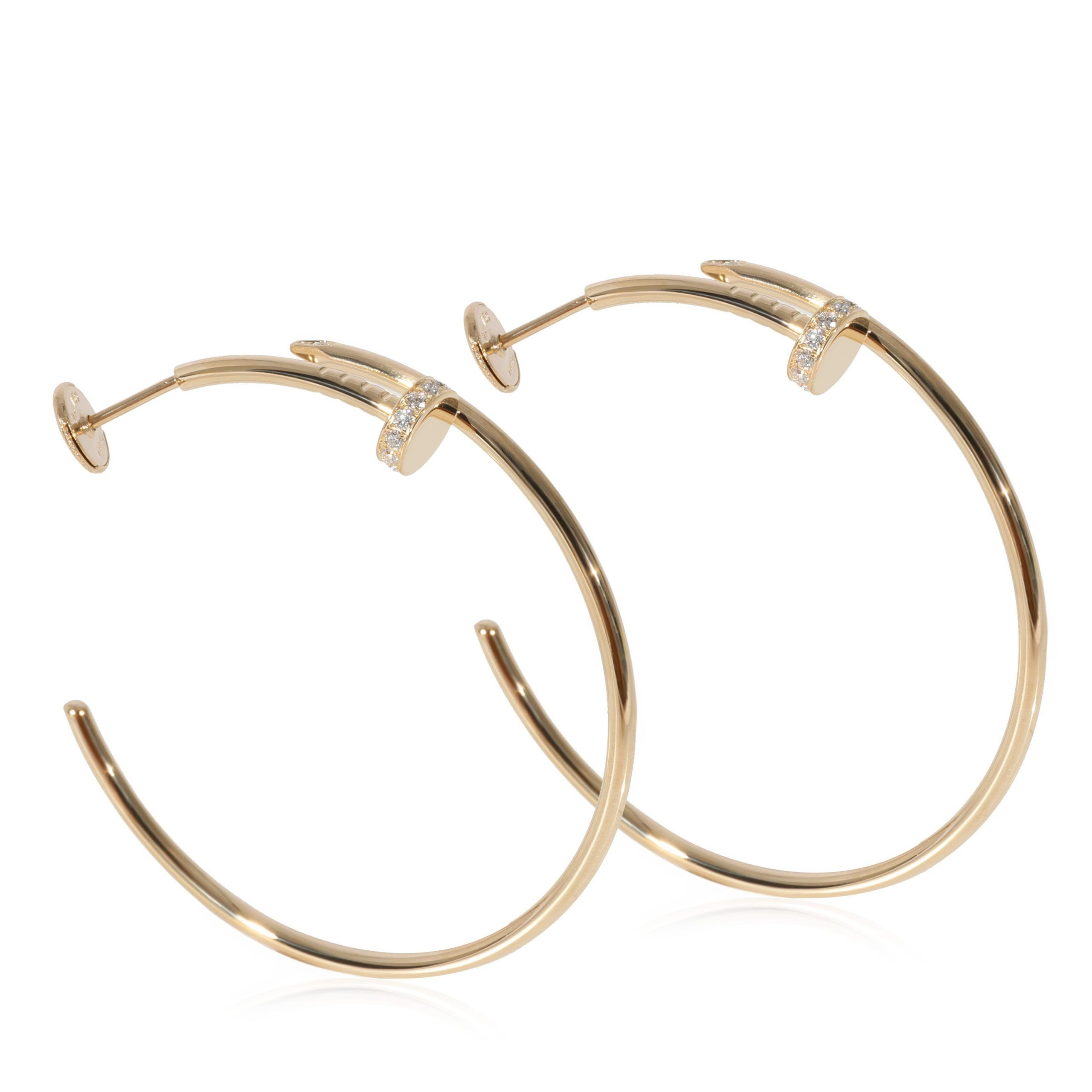 Cartier Cartier Juste Un Clou Diamond Earrings in 18k 18 Karat Yellow Gold 0.17 CTW Size ONE SIZE - 2 Thumbnail