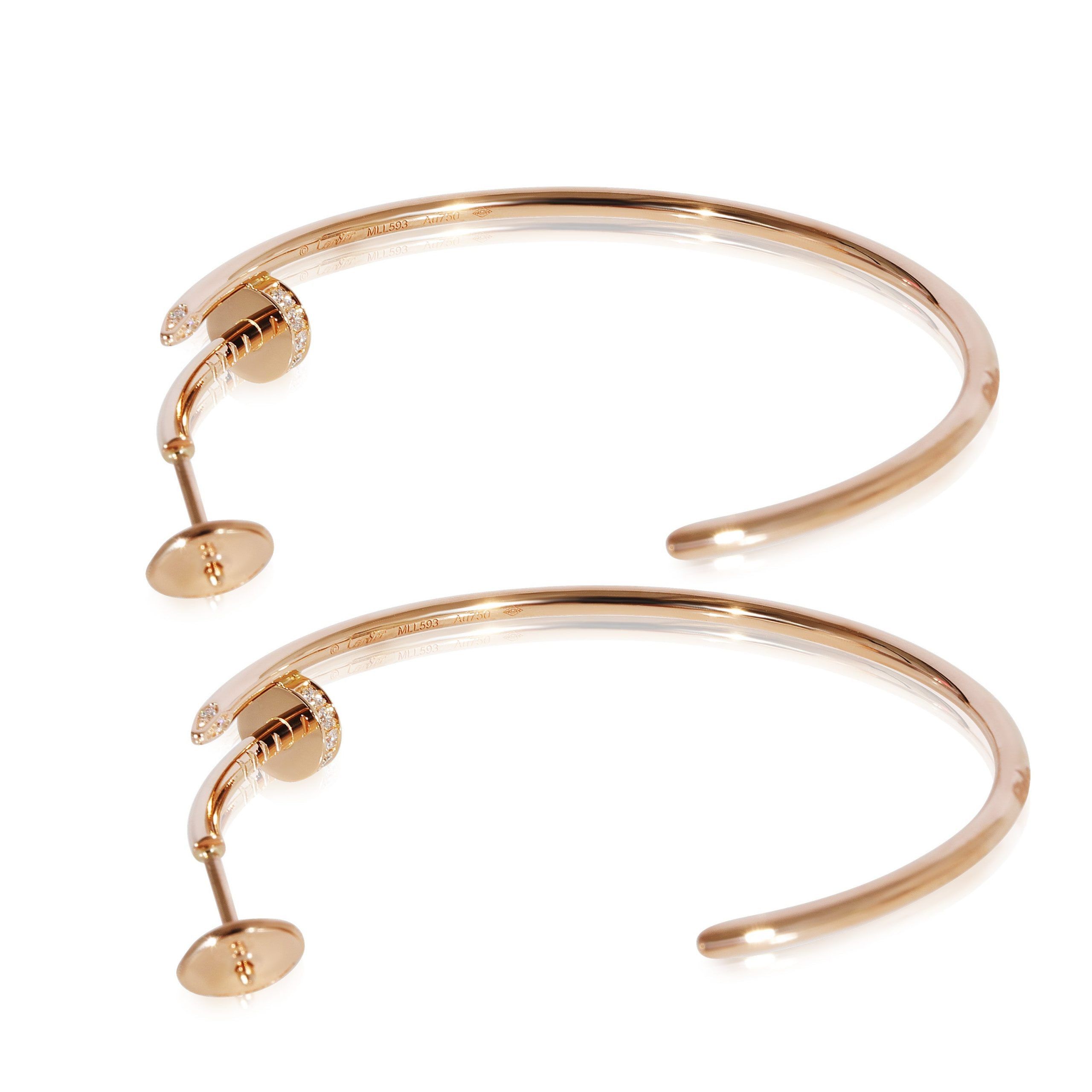 Cartier Cartier Juste un Clou Earrings in 18k Rose Gold 0.17 CTW Size ONE SIZE - 4 Thumbnail