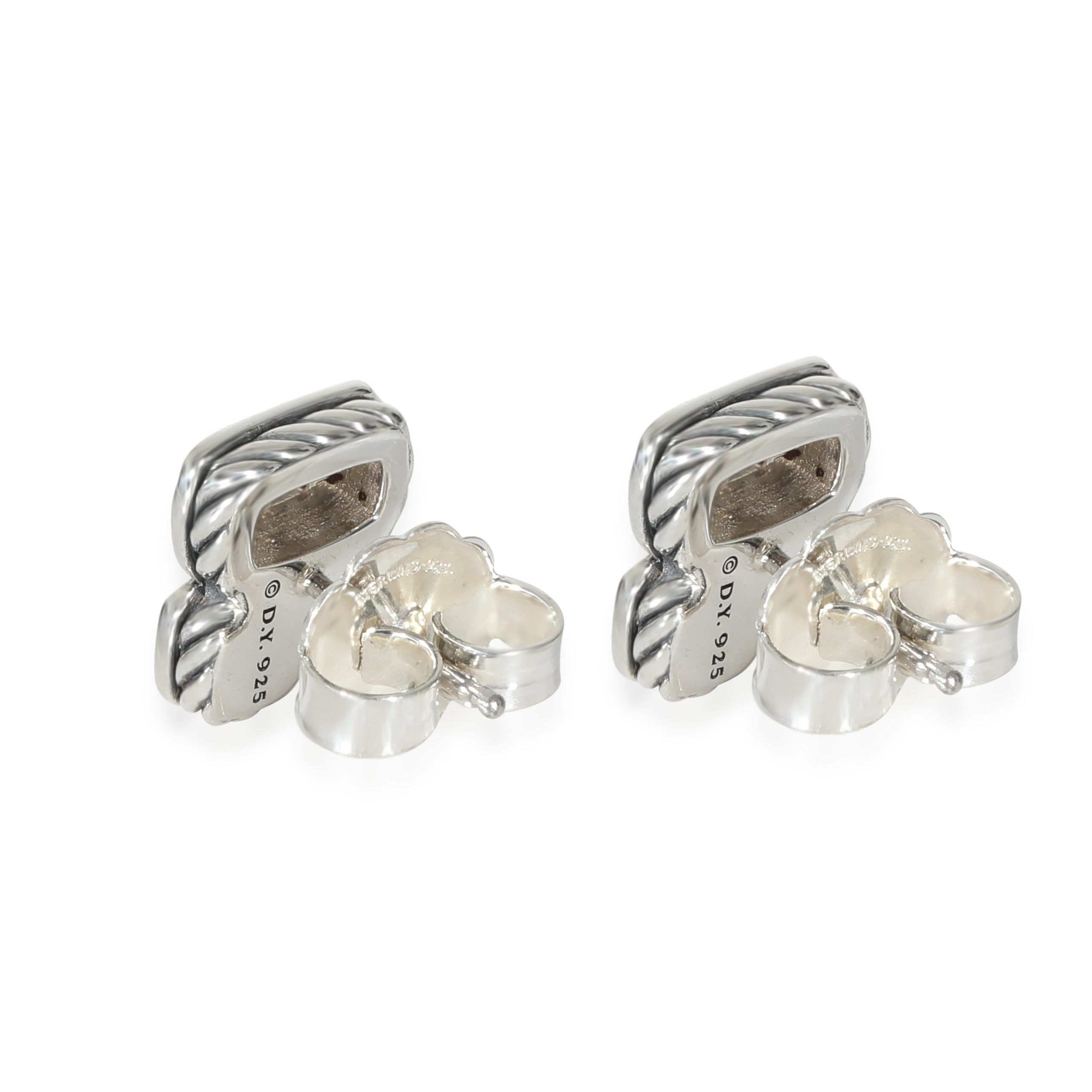 David Yurman David Yurman Confetti Diamond Earrings in Sterling Silver 0.26 CTW Size ONE SIZE - 3 Thumbnail