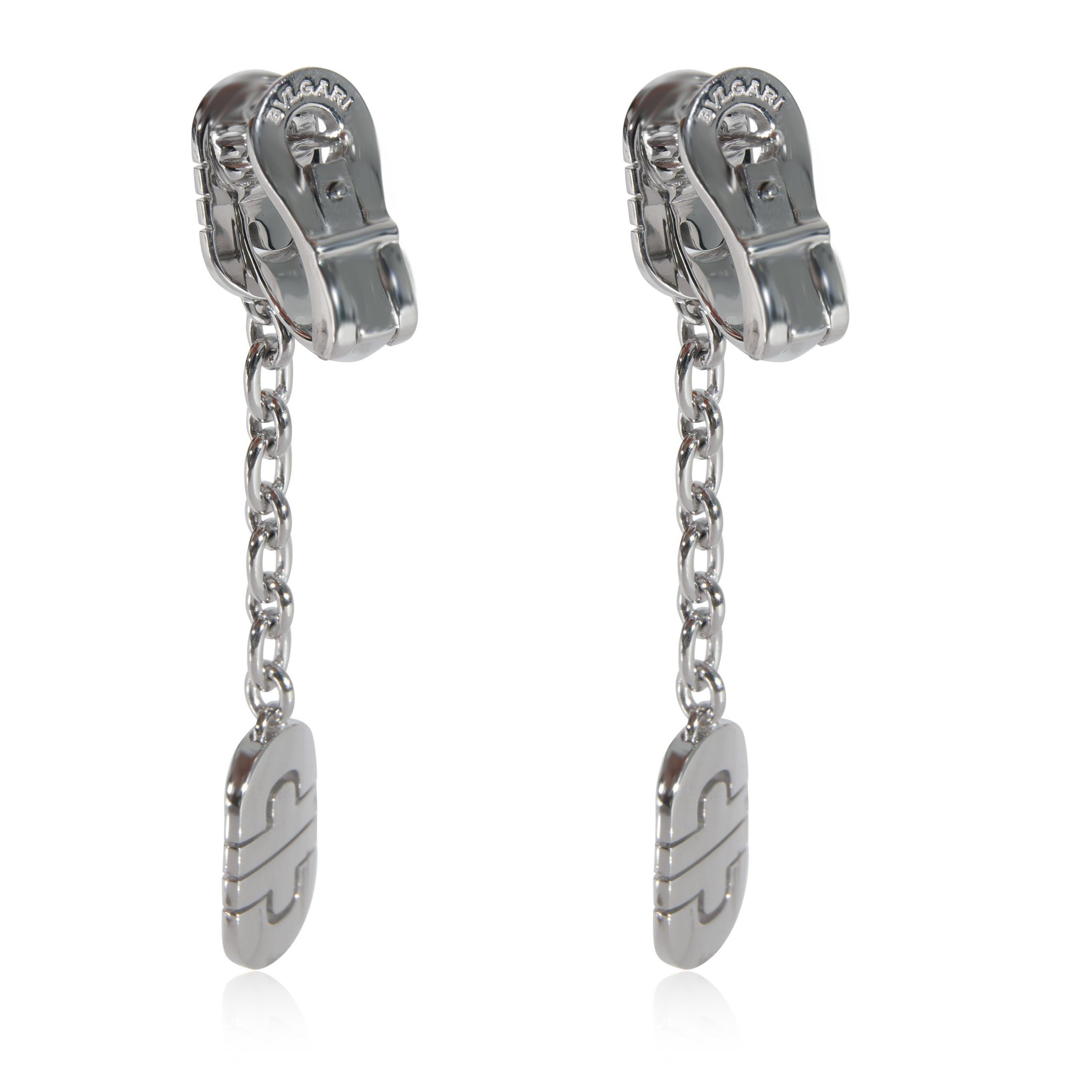 Bvlgari BVLGARI Parentesi Diamond Earrings in 18k White Gold 1.15 CTW Size ONE SIZE - 3 Thumbnail