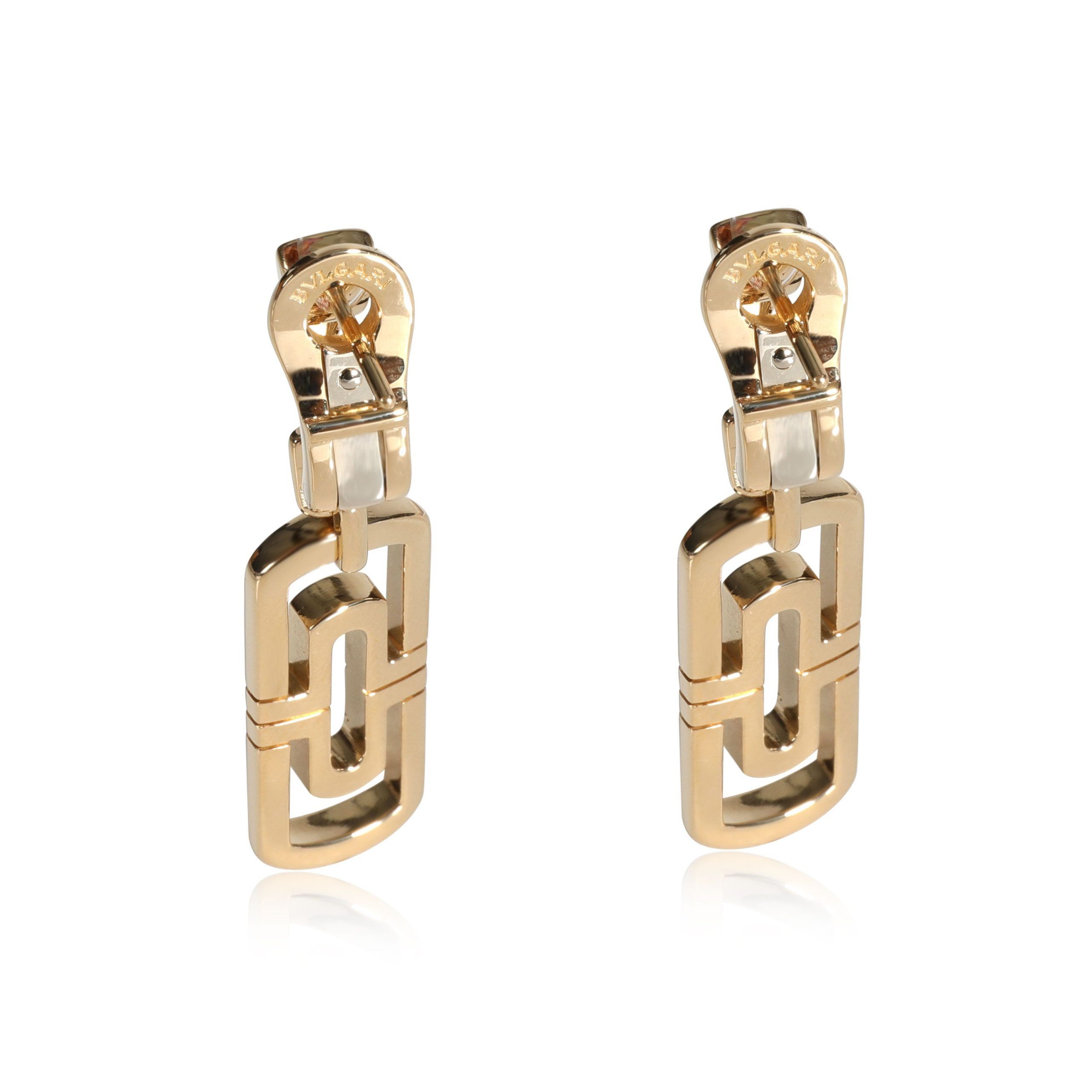 Bvlgari BVLGARI Parentesi Drop Earrings in 18K Yellow Gold Size ONE SIZE - 3 Thumbnail