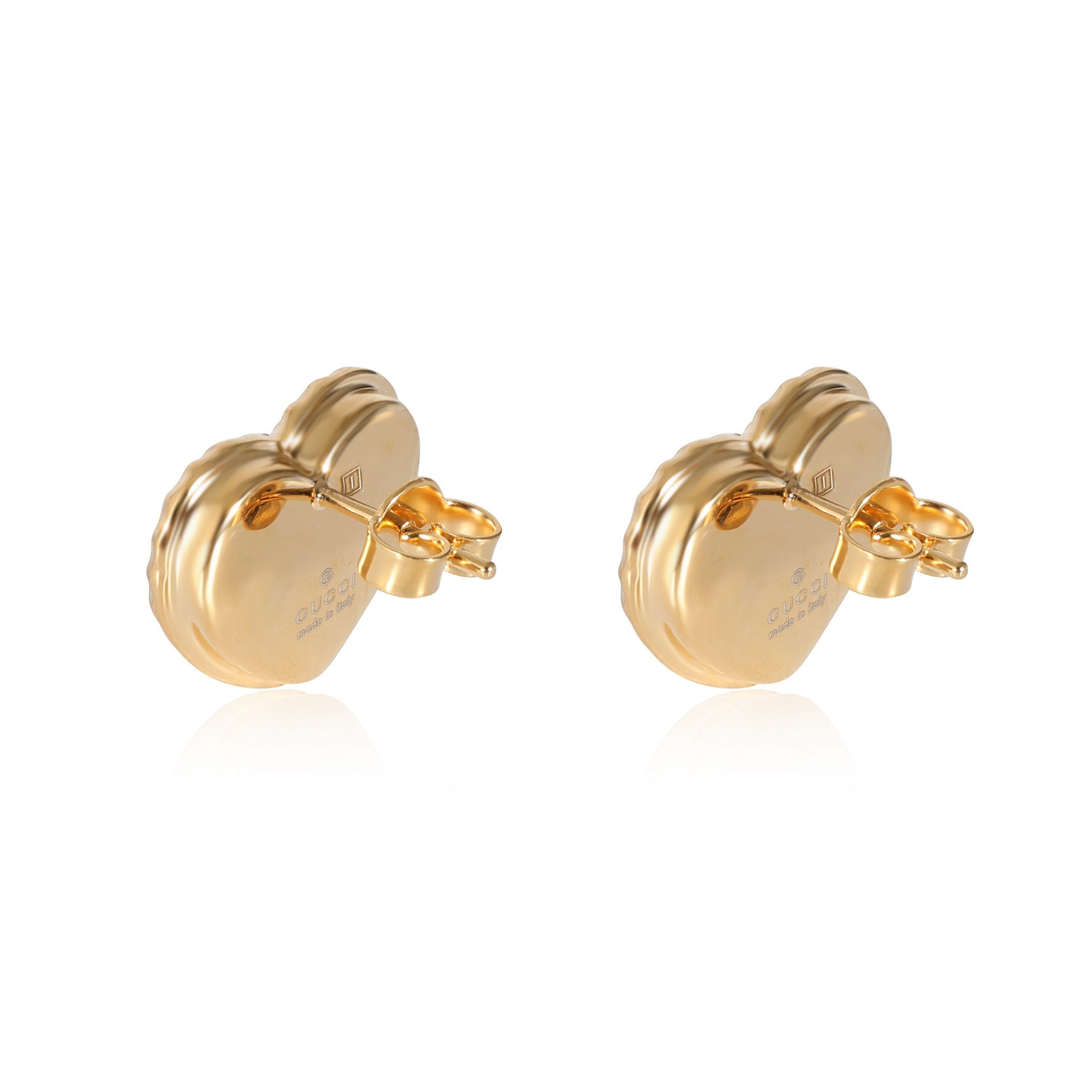 Gucci Gucci Interlocking G Red Crystal Heart Earrings Size ONE SIZE - 3 Thumbnail