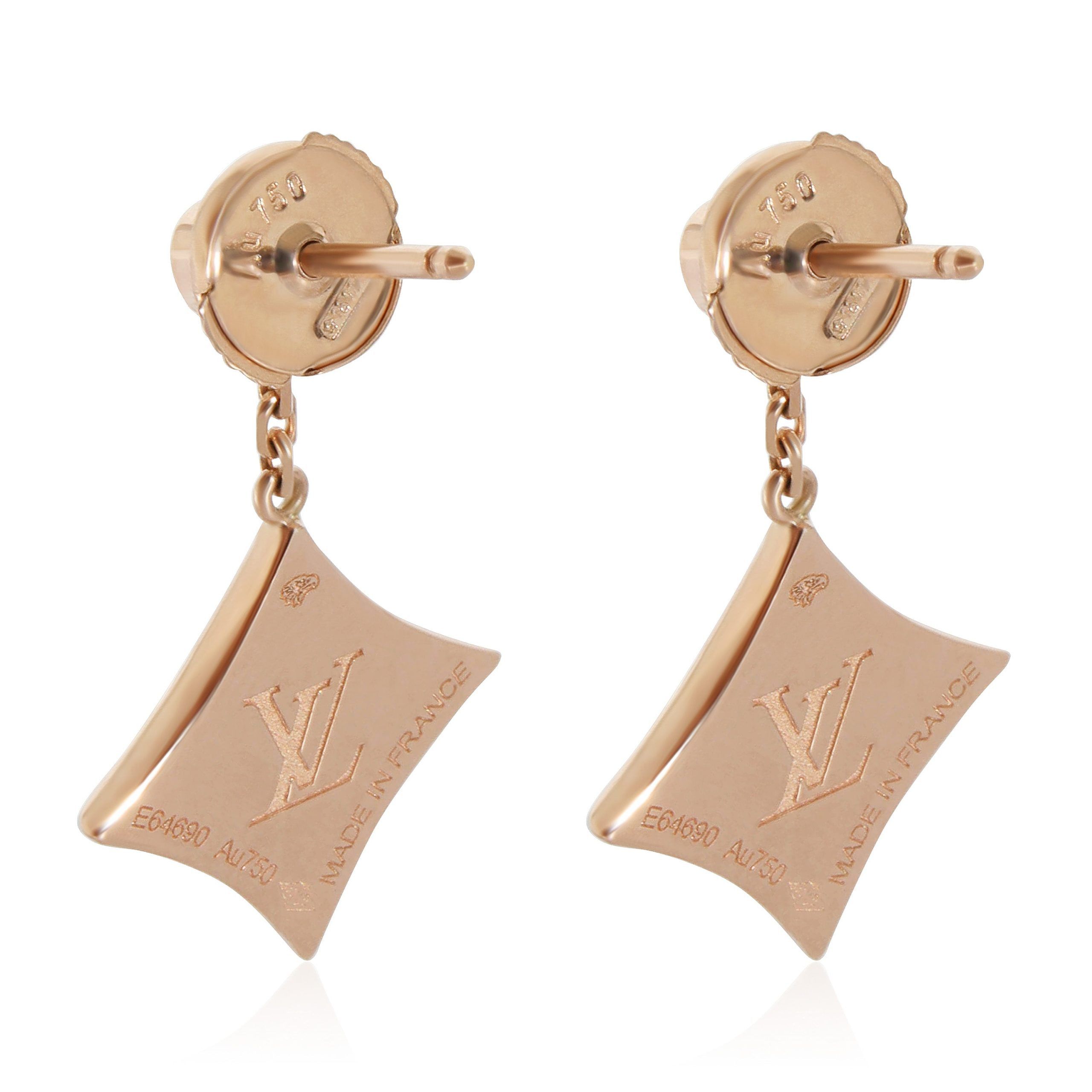 Louis Vuitton Louis Vuitton Color Blossom BB Star Earrings in 18K Rose Gold 0.08 CTW Size ONE SIZE - 3 Thumbnail