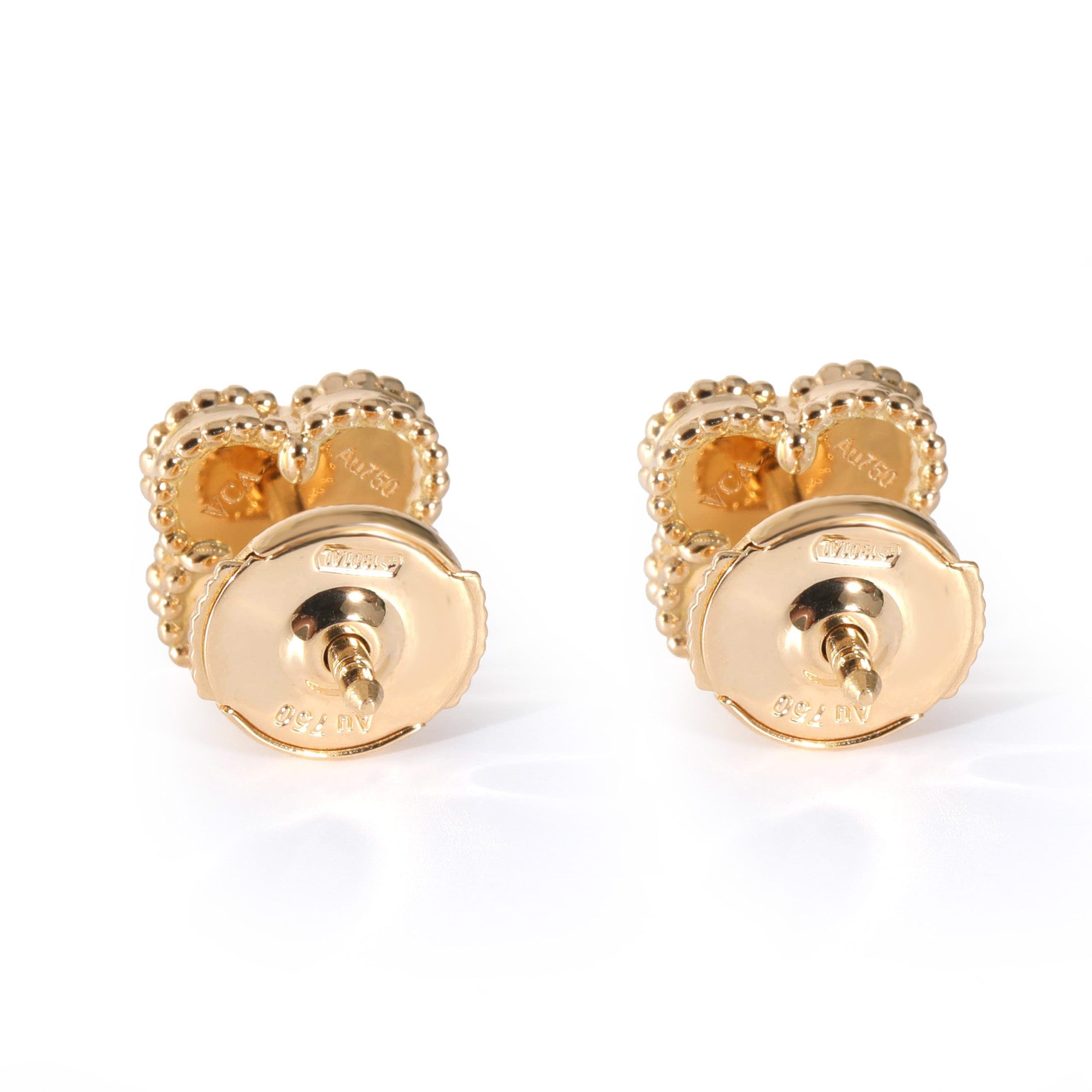Van Cleef & Arpels Van Cleef & Arpels Sweet Alhambra Onyx Earrings in 18k Yellow Gold Size ONE SIZE - 3 Thumbnail