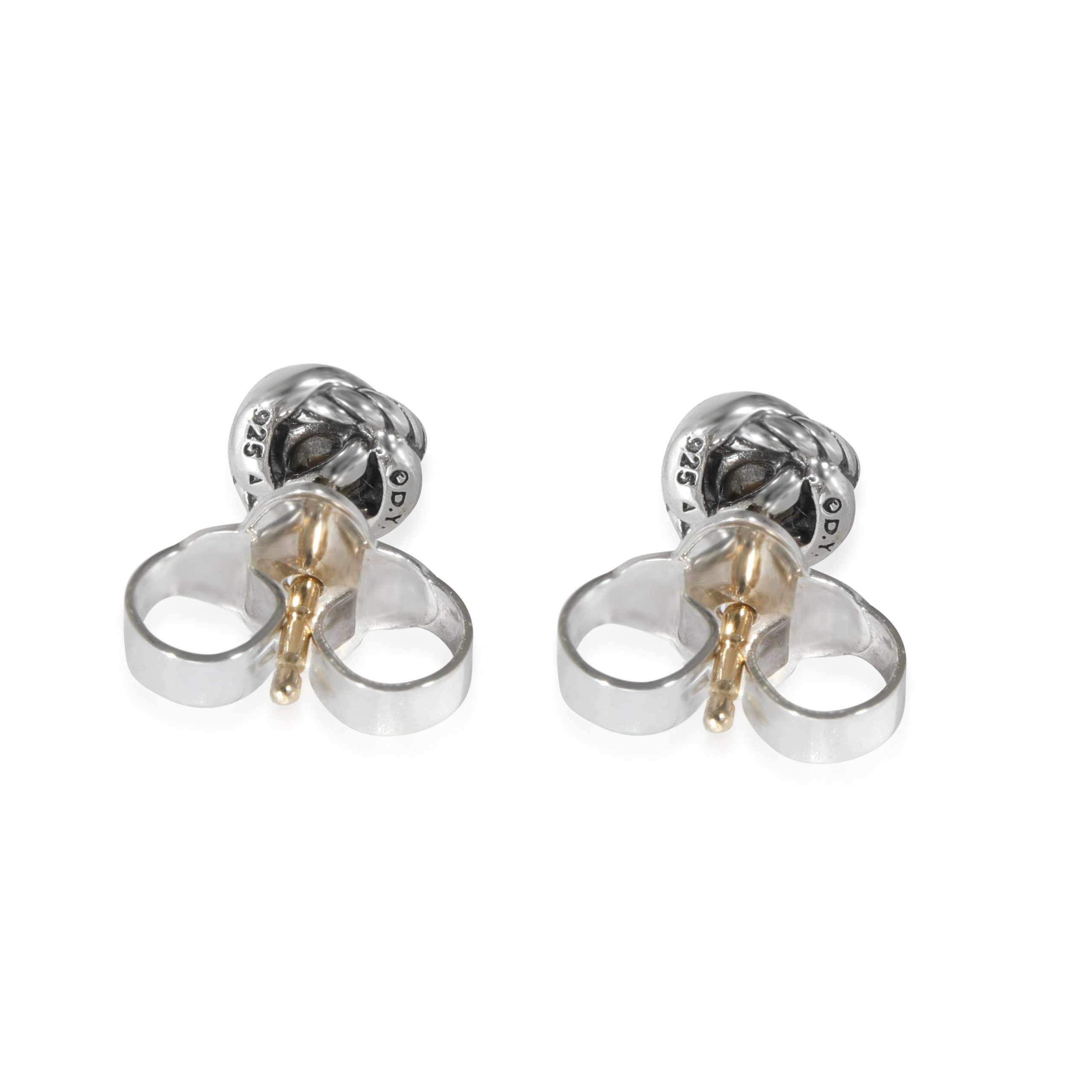 David Yurman David Yurman Crossover Infinity Stud Earrings in Sterling Silver 0.13 CTW Size ONE SIZE - 3 Thumbnail