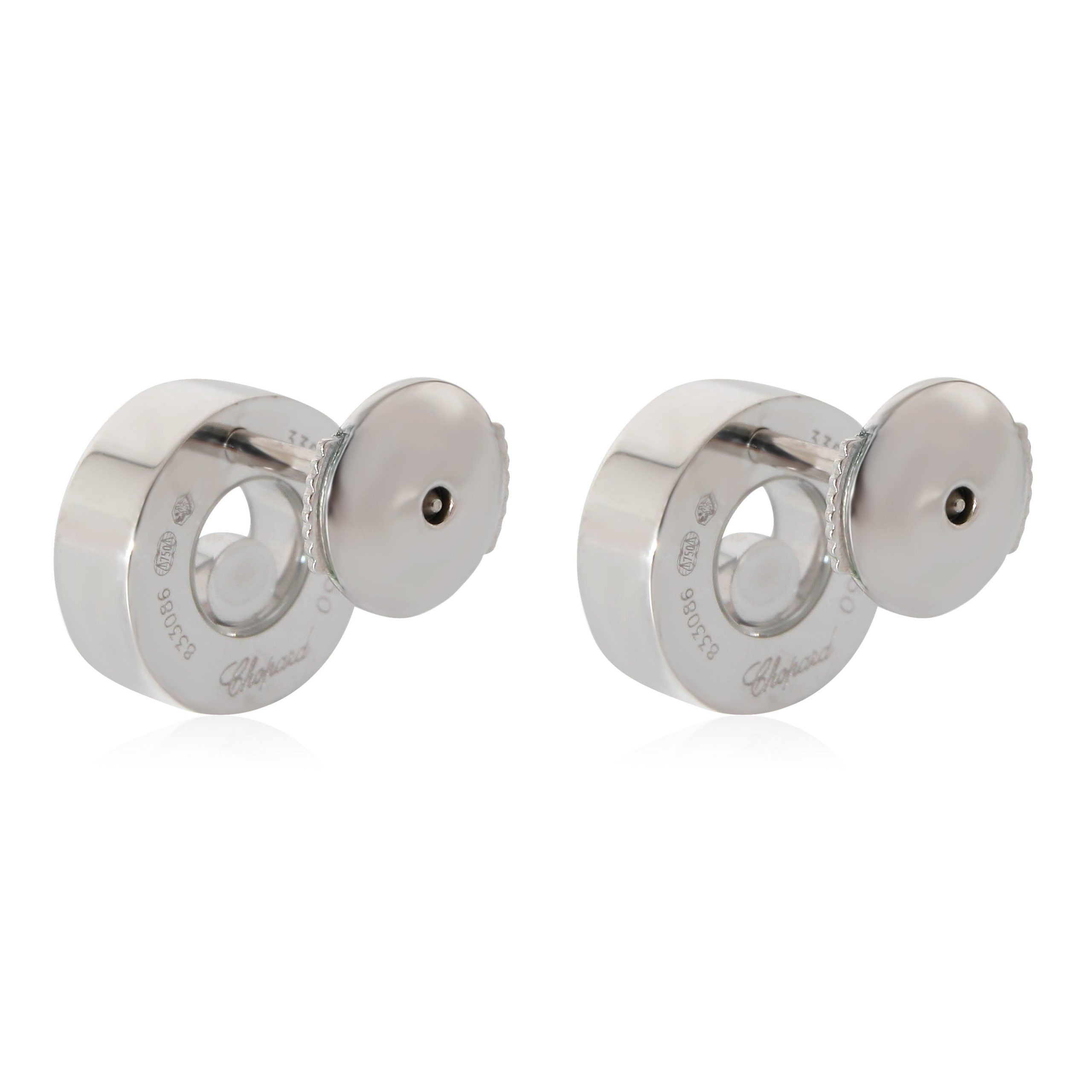 Chopard Chopard Happy Diamonds Round Stud Earrings in 18k White Gold 0.11 CTW Size ONE SIZE - 4 Thumbnail