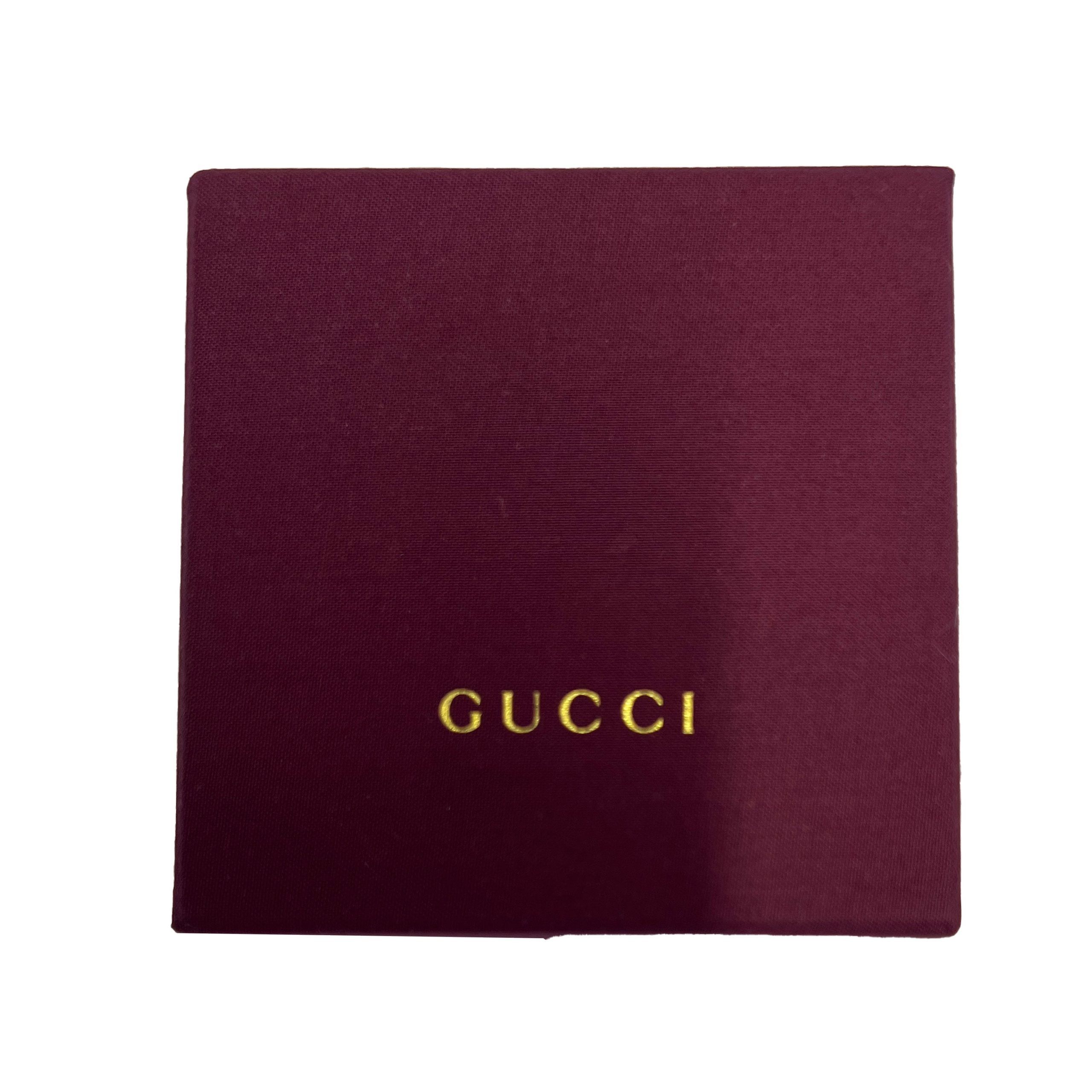 Gucci Gucci Lion Head Faux Pearl & Crystal Brass Tone Drop Earrings Size ONE SIZE - 4 Thumbnail
