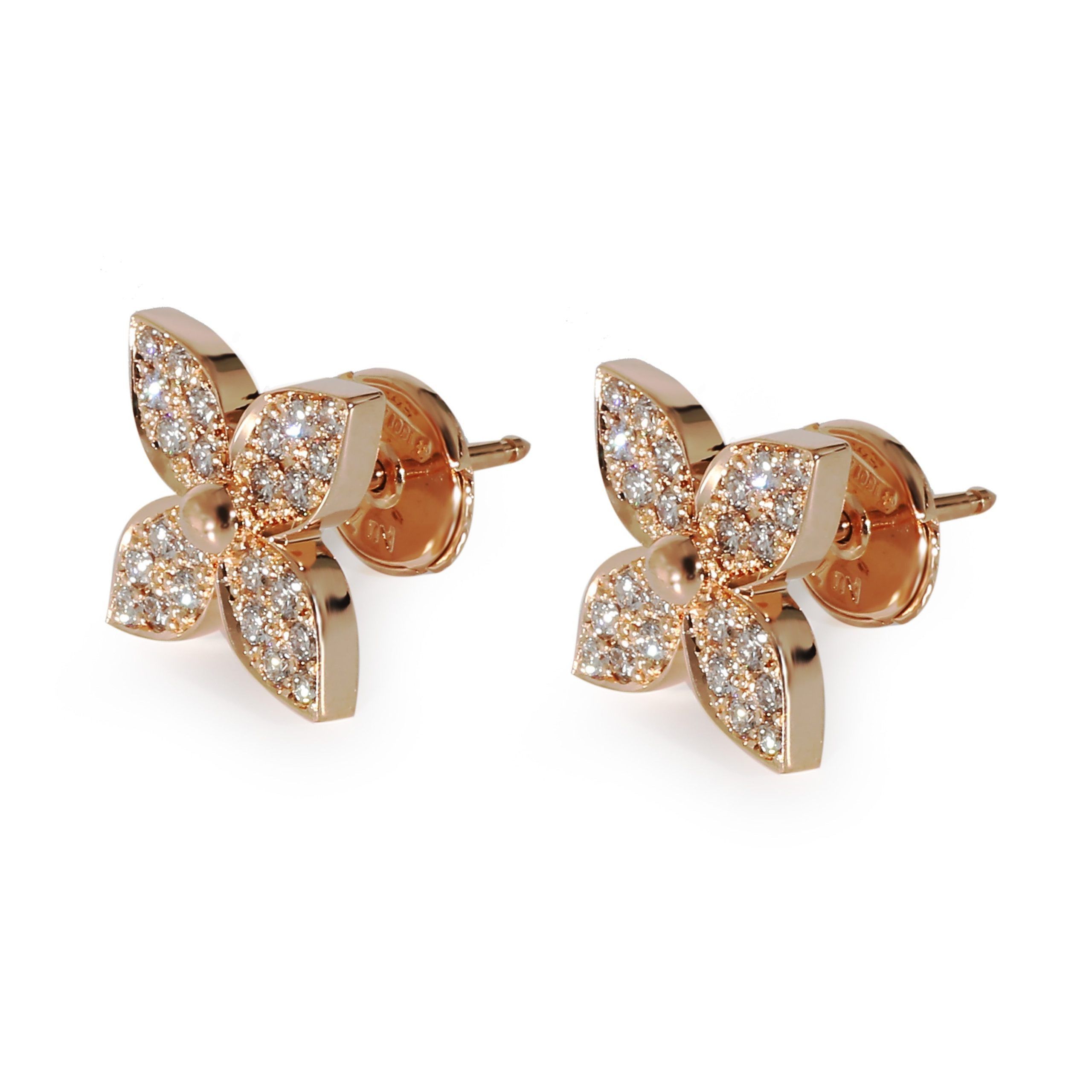 Louis Vuitton Louis Vuitton Star Blossom Earrings in 18K Rose Gold 0.4 CTW Size ONE SIZE - 2 Thumbnail