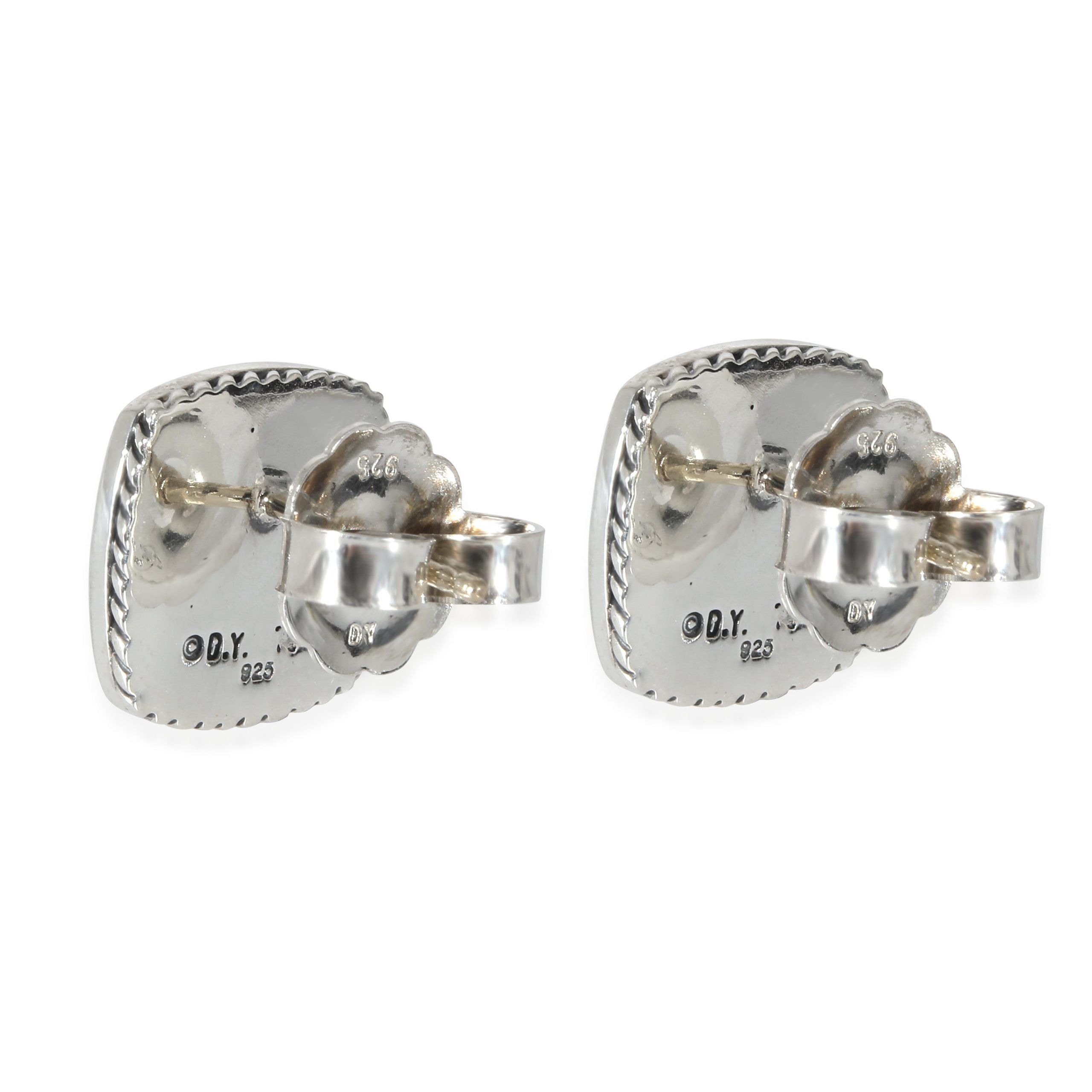 David Yurman David Yurman Albion Pave Diamond Earrings in Sterling Silver 0.50 CTW Size ONE SIZE - 3 Thumbnail