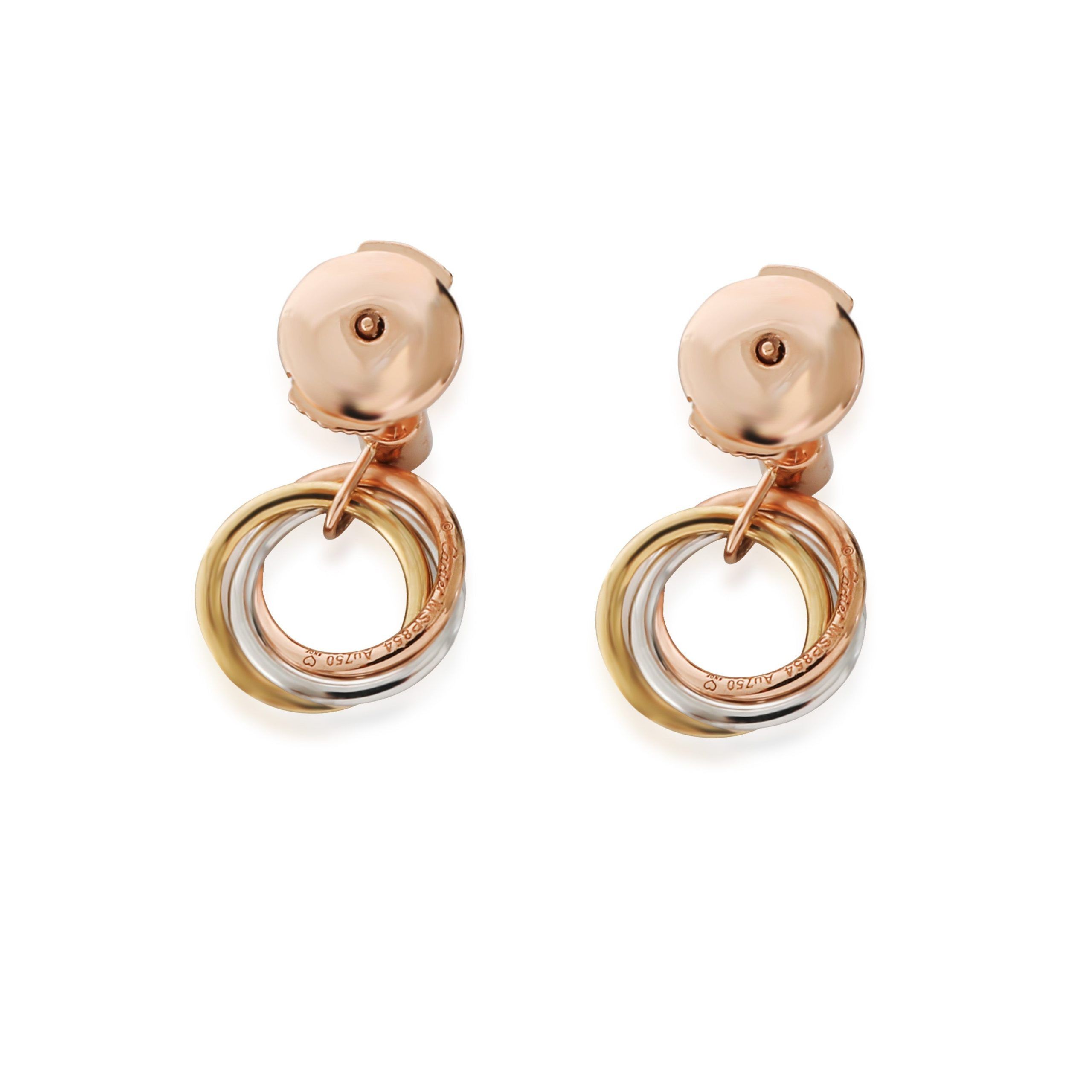 Cartier Cartier Trinity Earrings in 18K Tri-Color 0.08 CTW Size ONE SIZE - 3 Thumbnail
