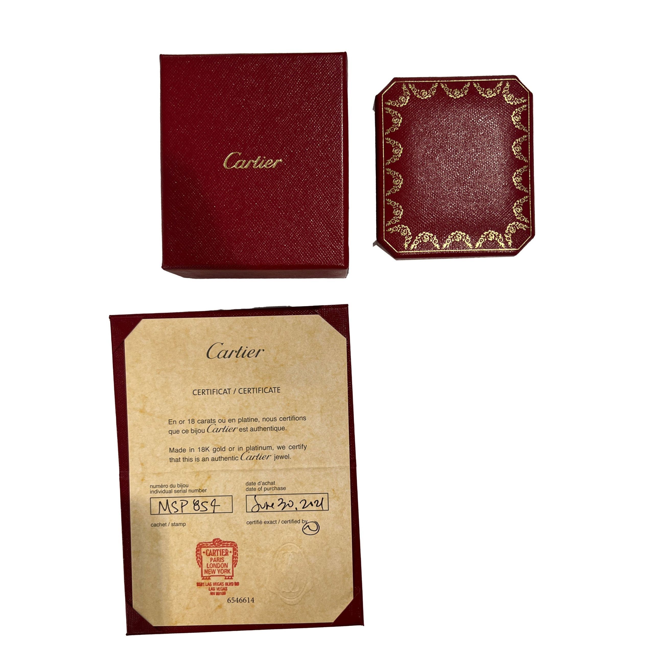 Cartier Cartier Trinity Earrings in 18K Tri-Color 0.08 CTW Size ONE SIZE - 4 Thumbnail
