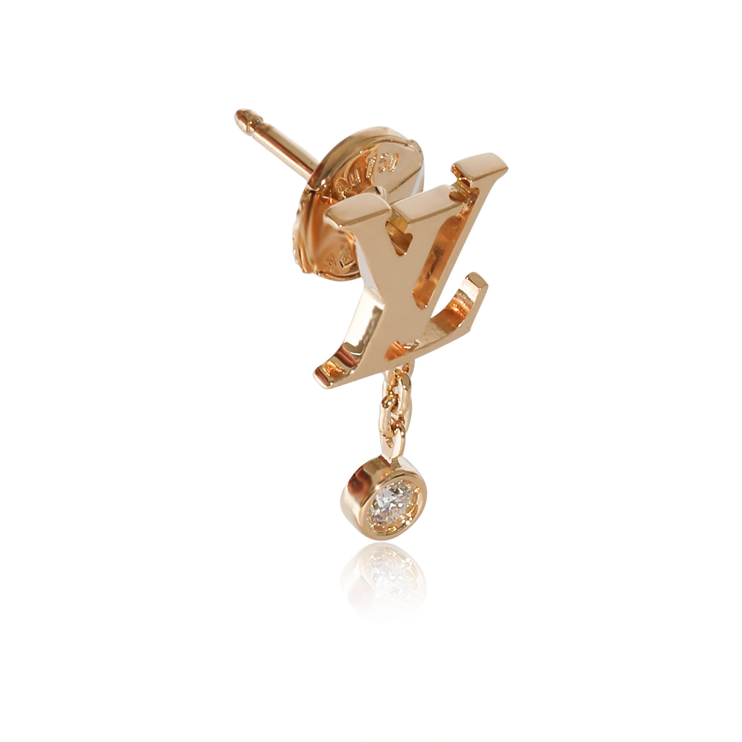 Louis Vuitton Louis Vuitton Idylle Blossom Single Diamond Earring in 18K Yellow Gold 0.03 CTW Size ONE SIZE - 2 Thumbnail