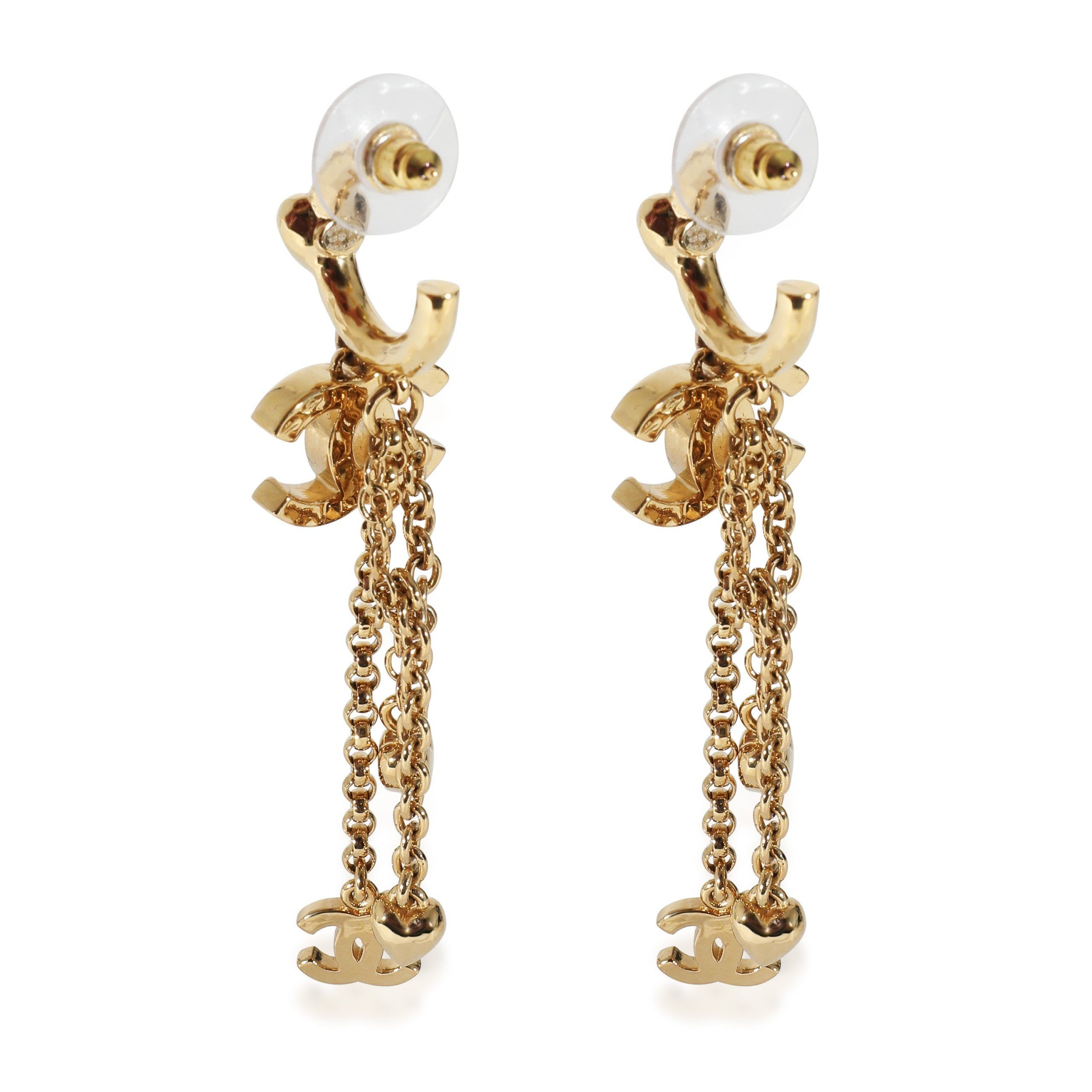 Chanel Chanel 2023 Spring Act 1 Collection Gold Plated Earrings Size ONE SIZE - 3 Thumbnail